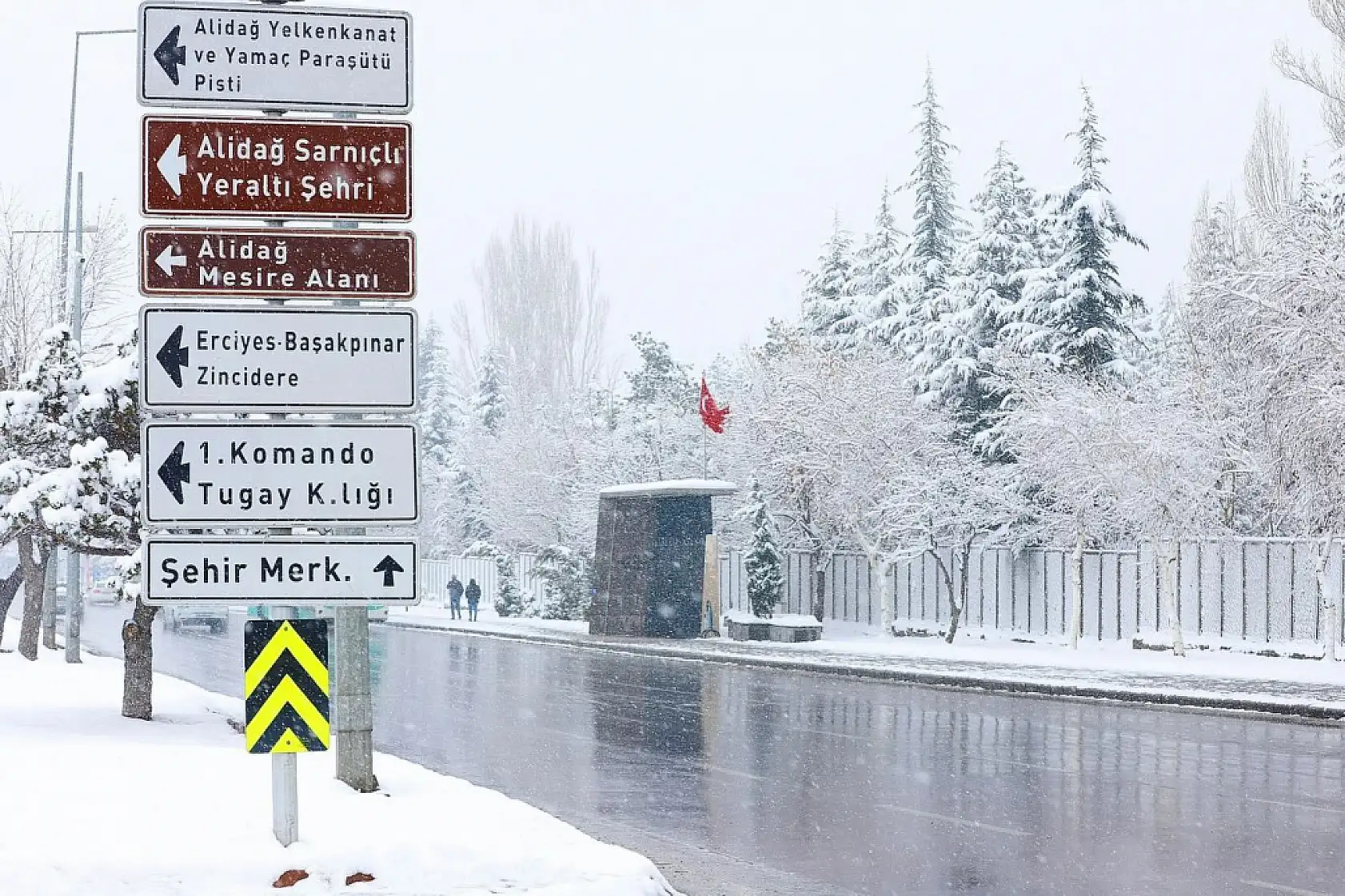 Kayseri'de çekildi! İşte kentten kar manzaraları