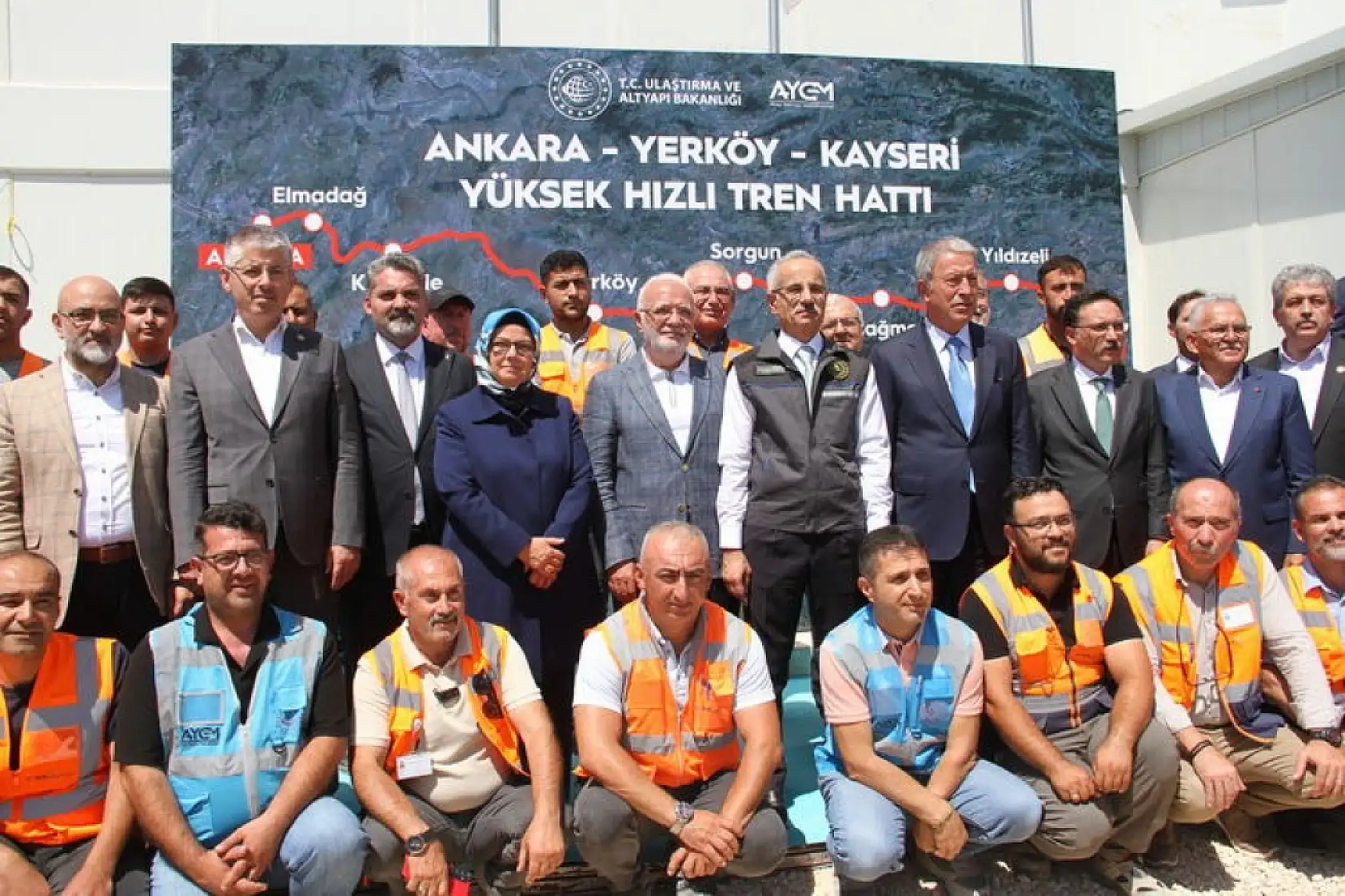 İşte Kayseri hızlı tren inşaatından görüntüler