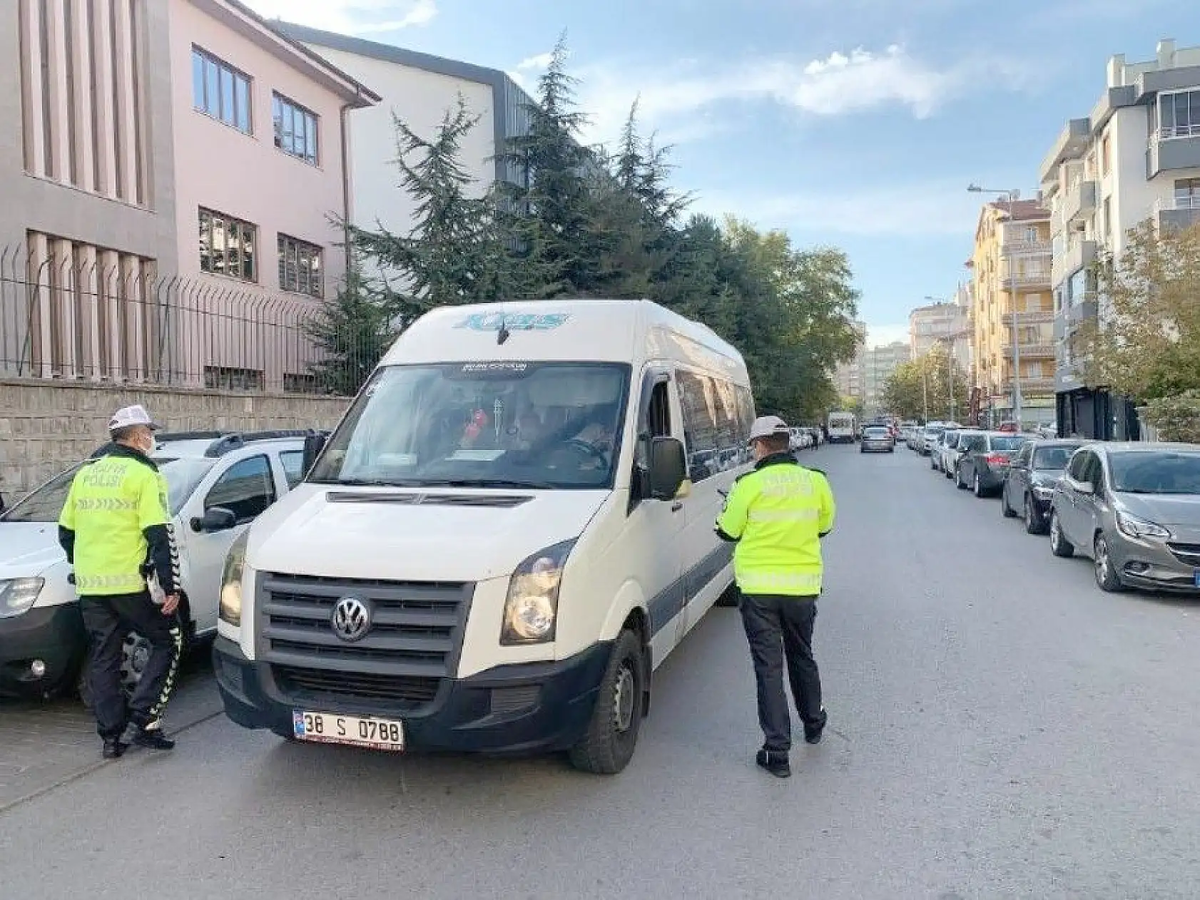 Okul servisleri denetlendi