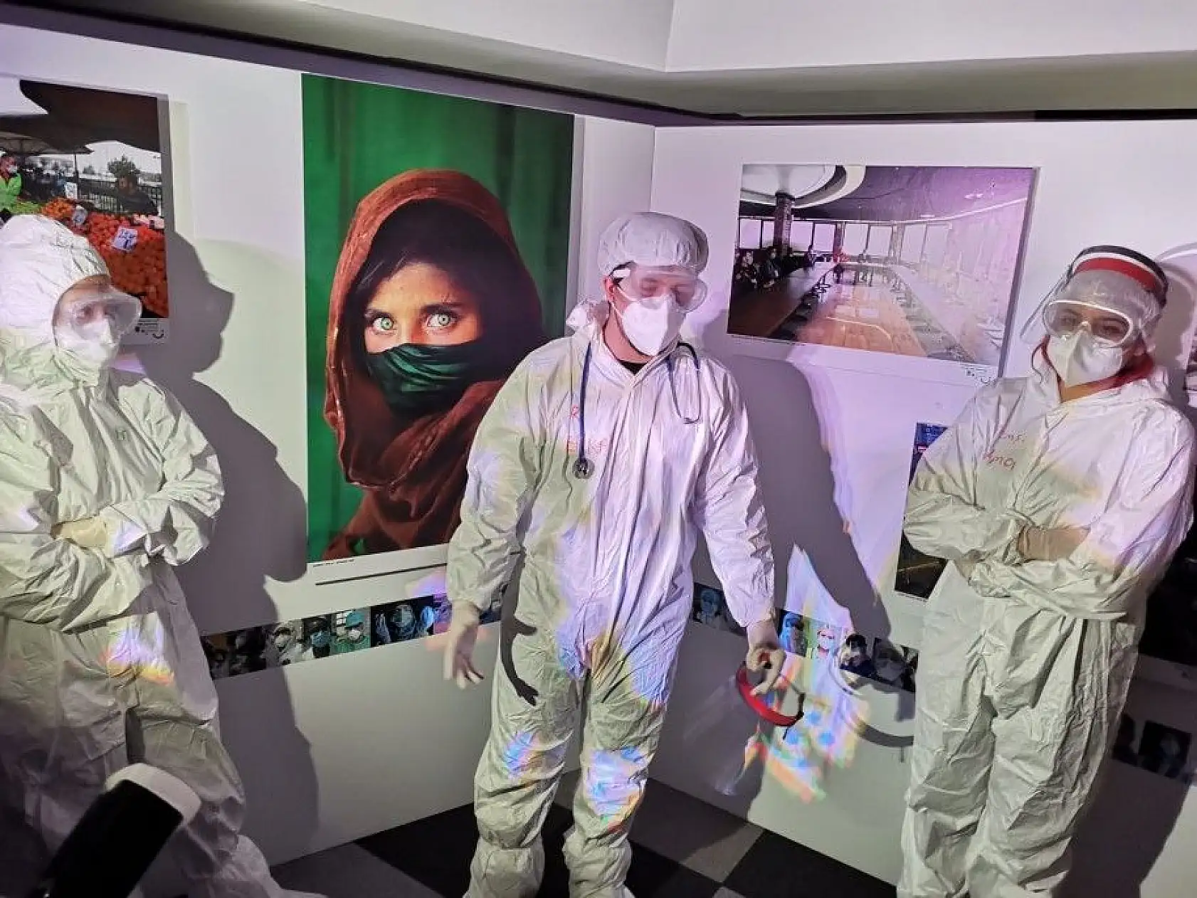 Talas Belediyesi'nden sağlık çalışanları için anlamlı sergi