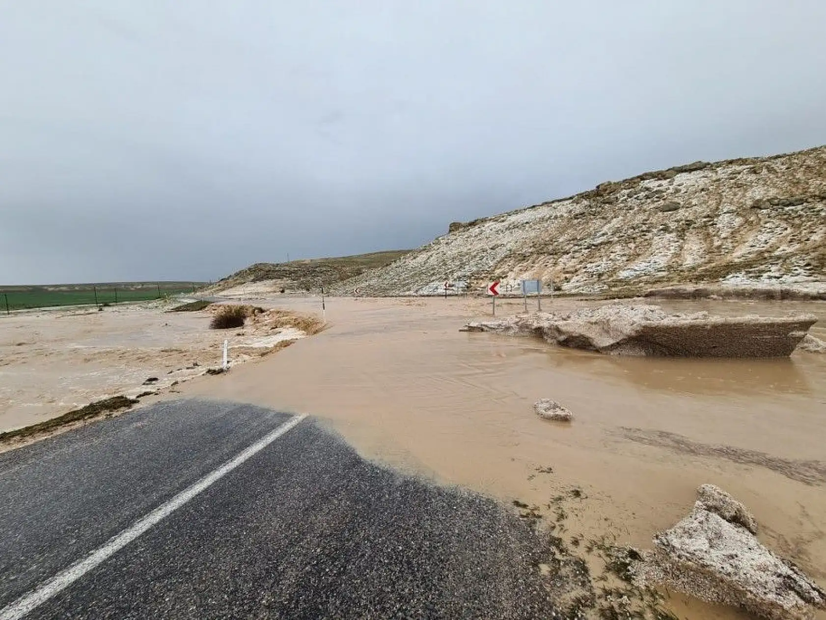Dolu ve sel tarım arazilerini vurdu