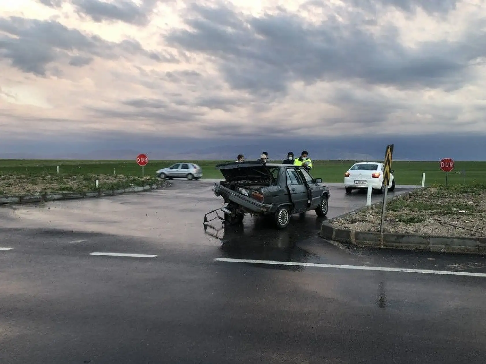 Pınarbaşı'da zincirleme trafik kazası