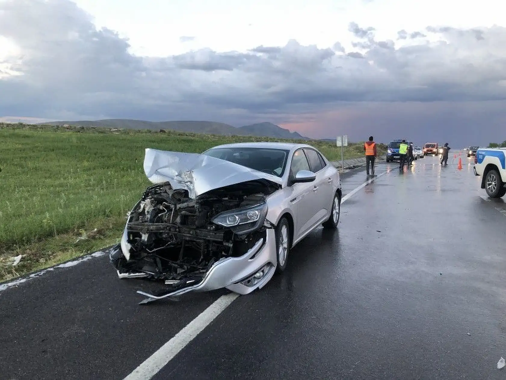 Pınarbaşı'da zincirleme trafik kazası