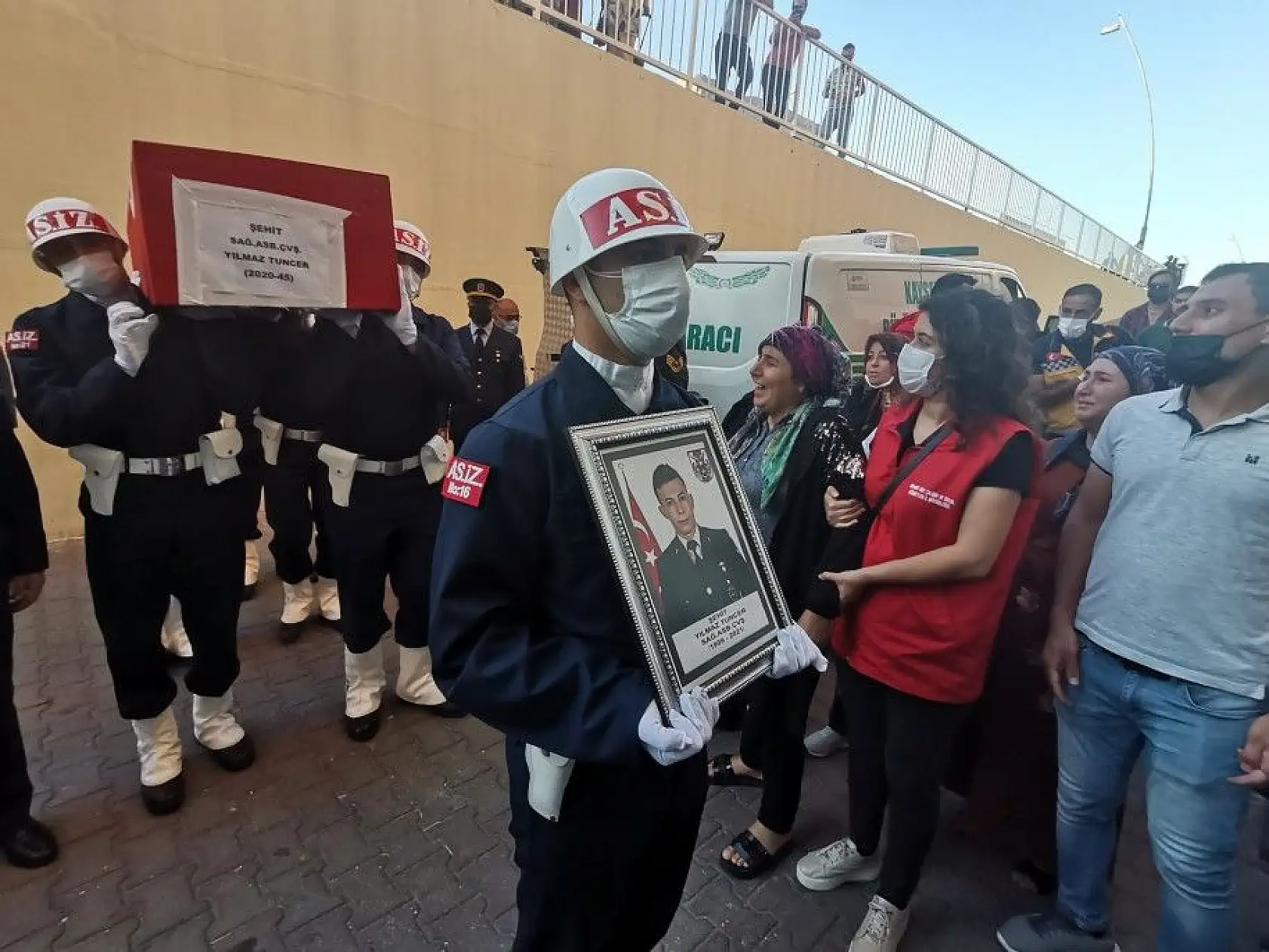 Şehit Astsubay Çavuş Yılmaz Tuncer'in cenazesi Kayseri'ye getirildi