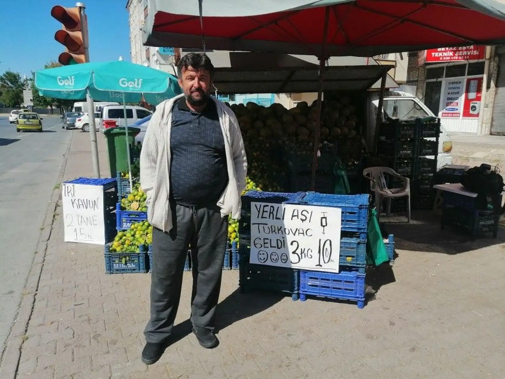 Mandalina reklamı ilgi odağı oldu