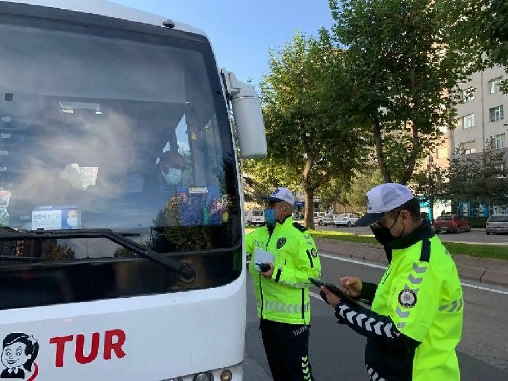 Okul servisleri denetlendi