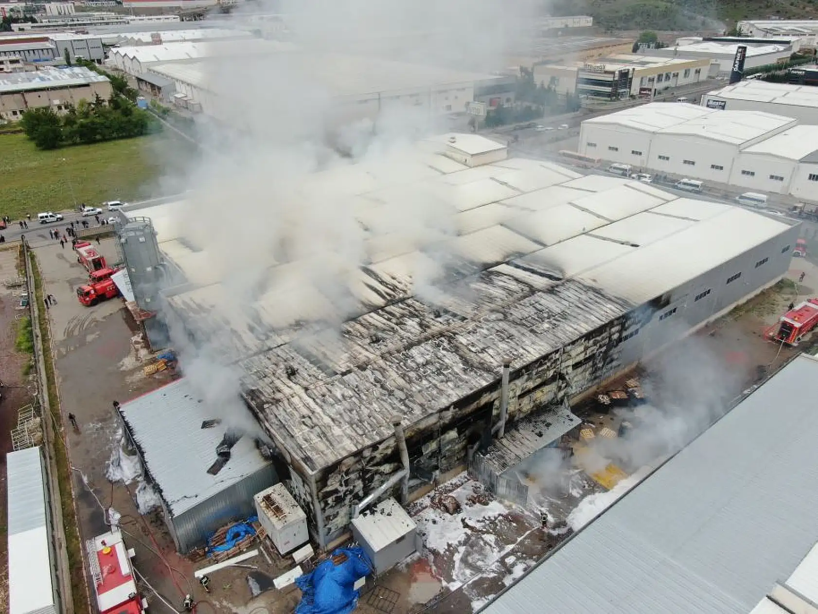 Yangın 62 personelle söndürüldü