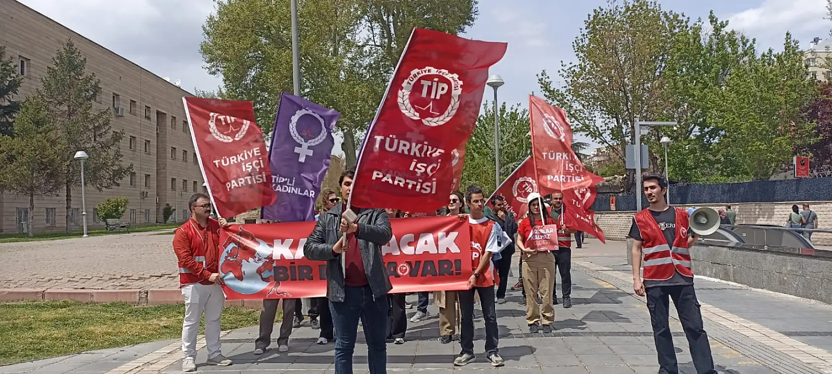 Kayseri'deki 1 Mayıs kutlamalarından renkli görüntüler