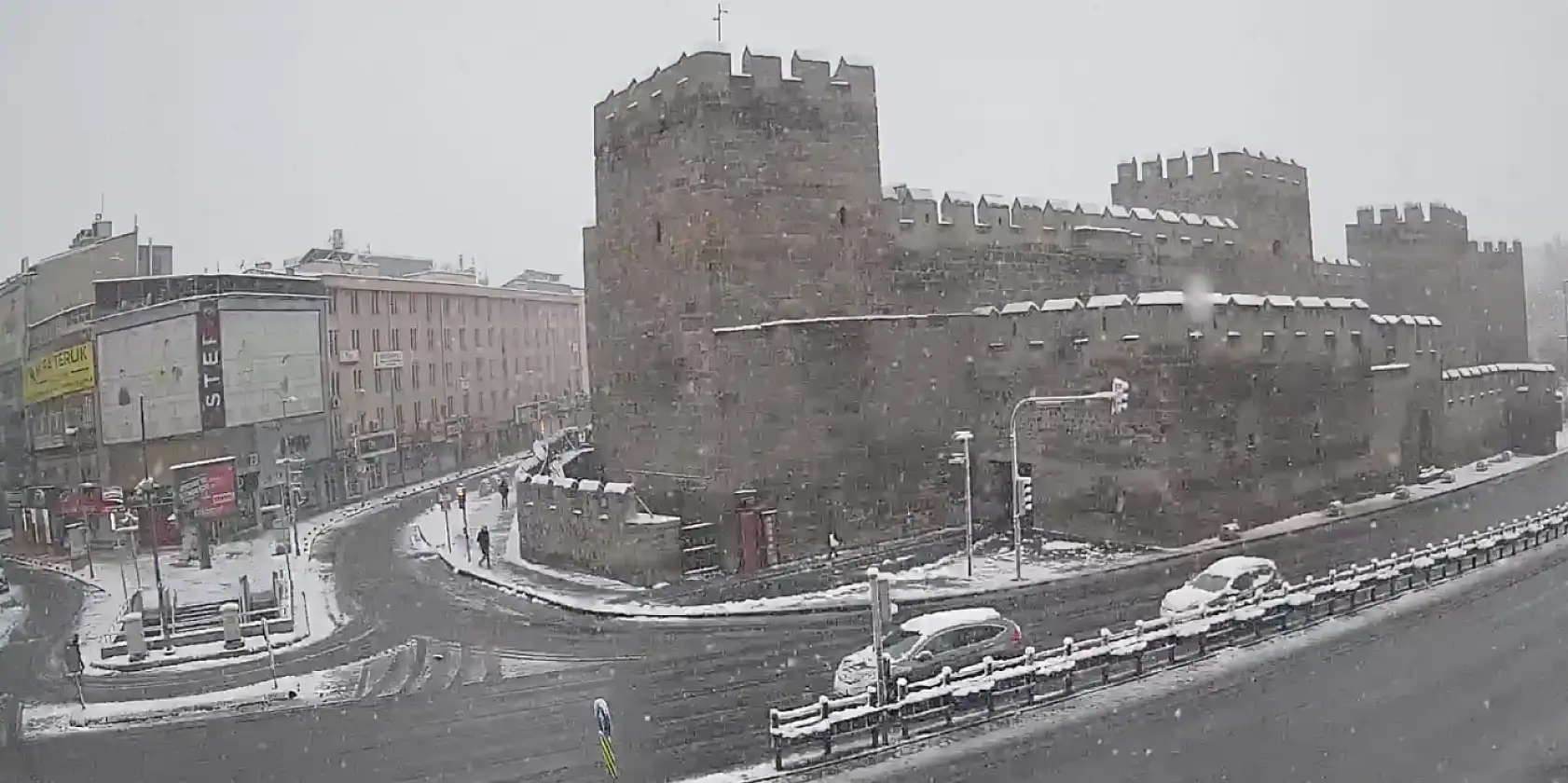 İşte kar sonrası Kayseri Meydanından yansıyan görüntüler