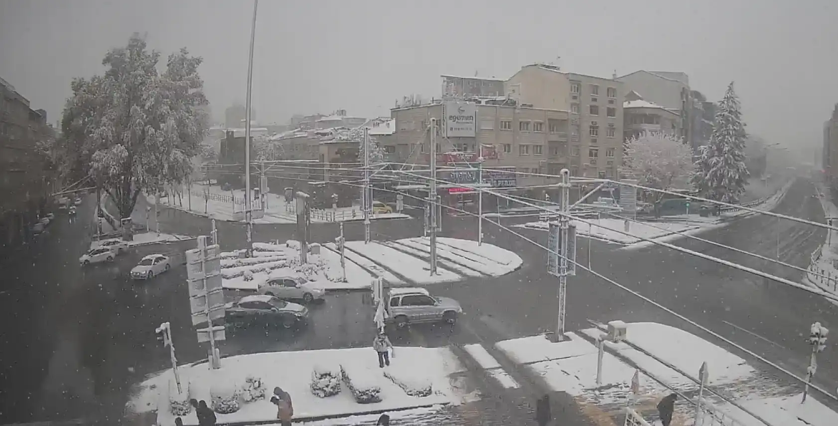 İşte kar sonrası Kayseri Meydanından yansıyan görüntüler