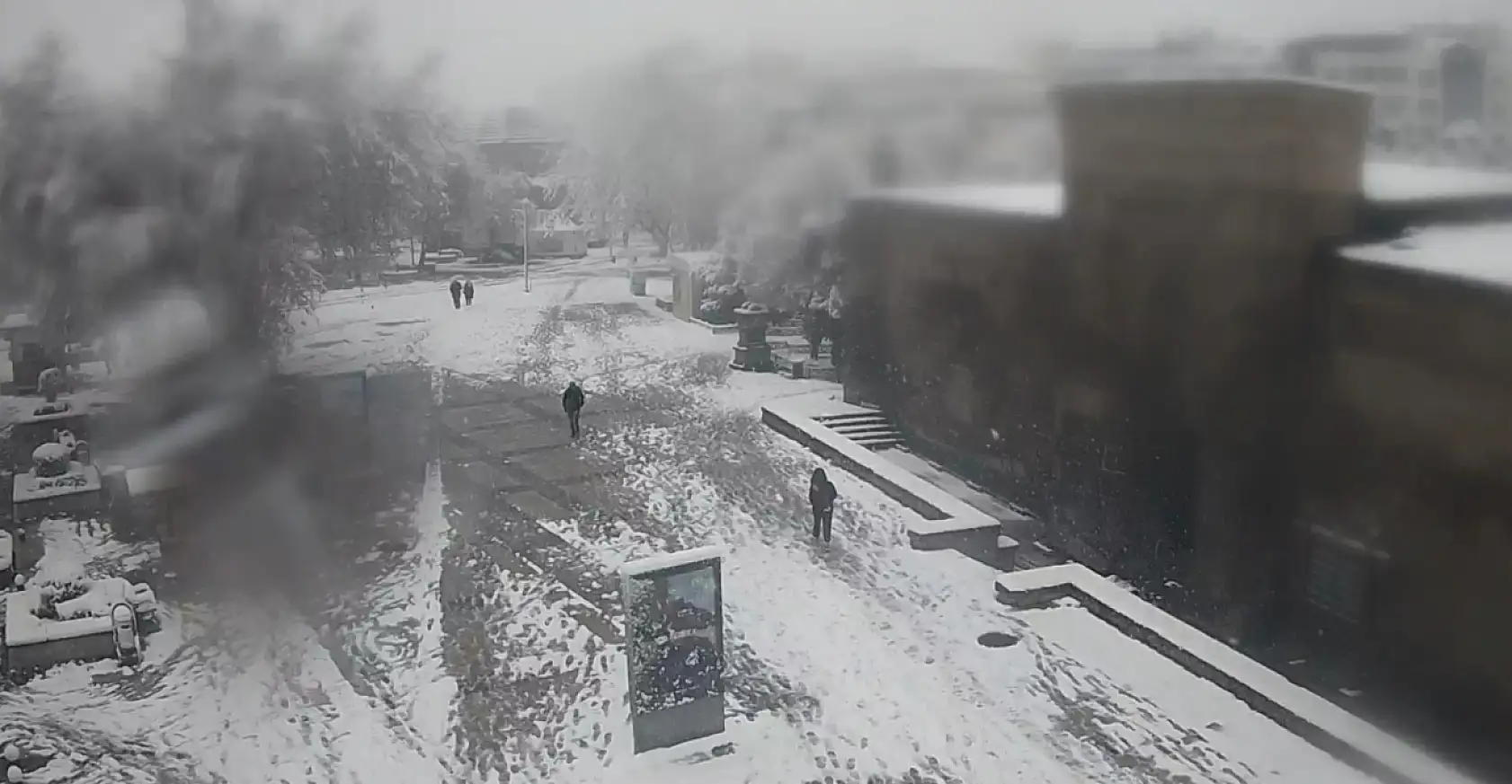 İşte kar sonrası Kayseri Meydanından yansıyan görüntüler