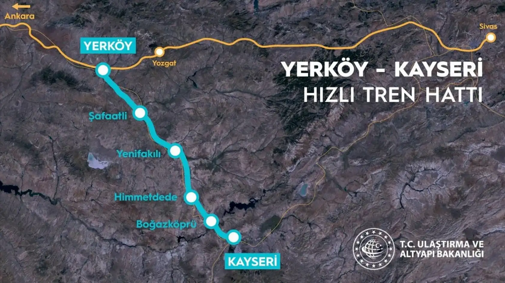 İşte Kayseri hızlı tren inşaatından görüntüler