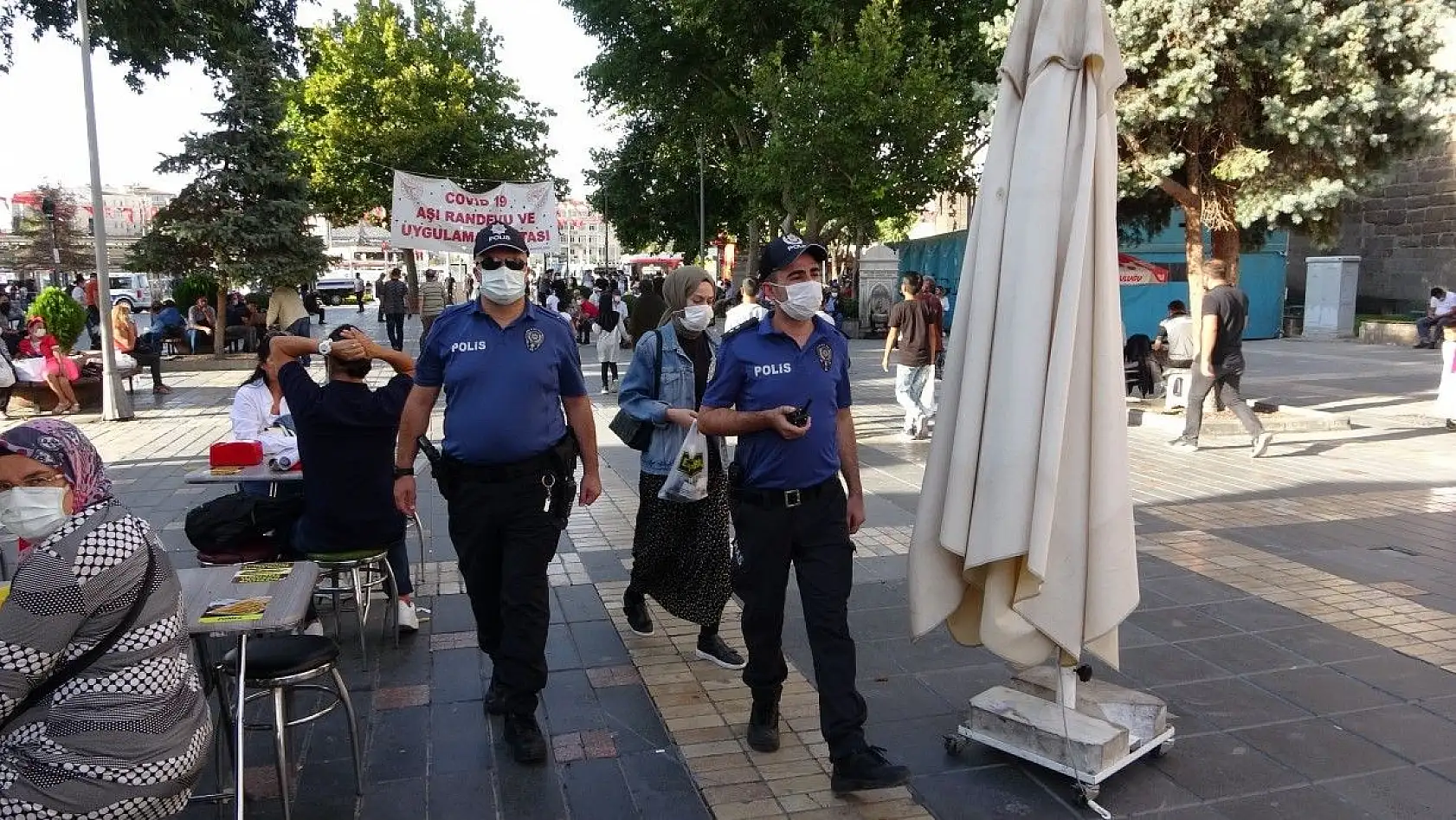 Polisten drone ile korona virüs denetimi