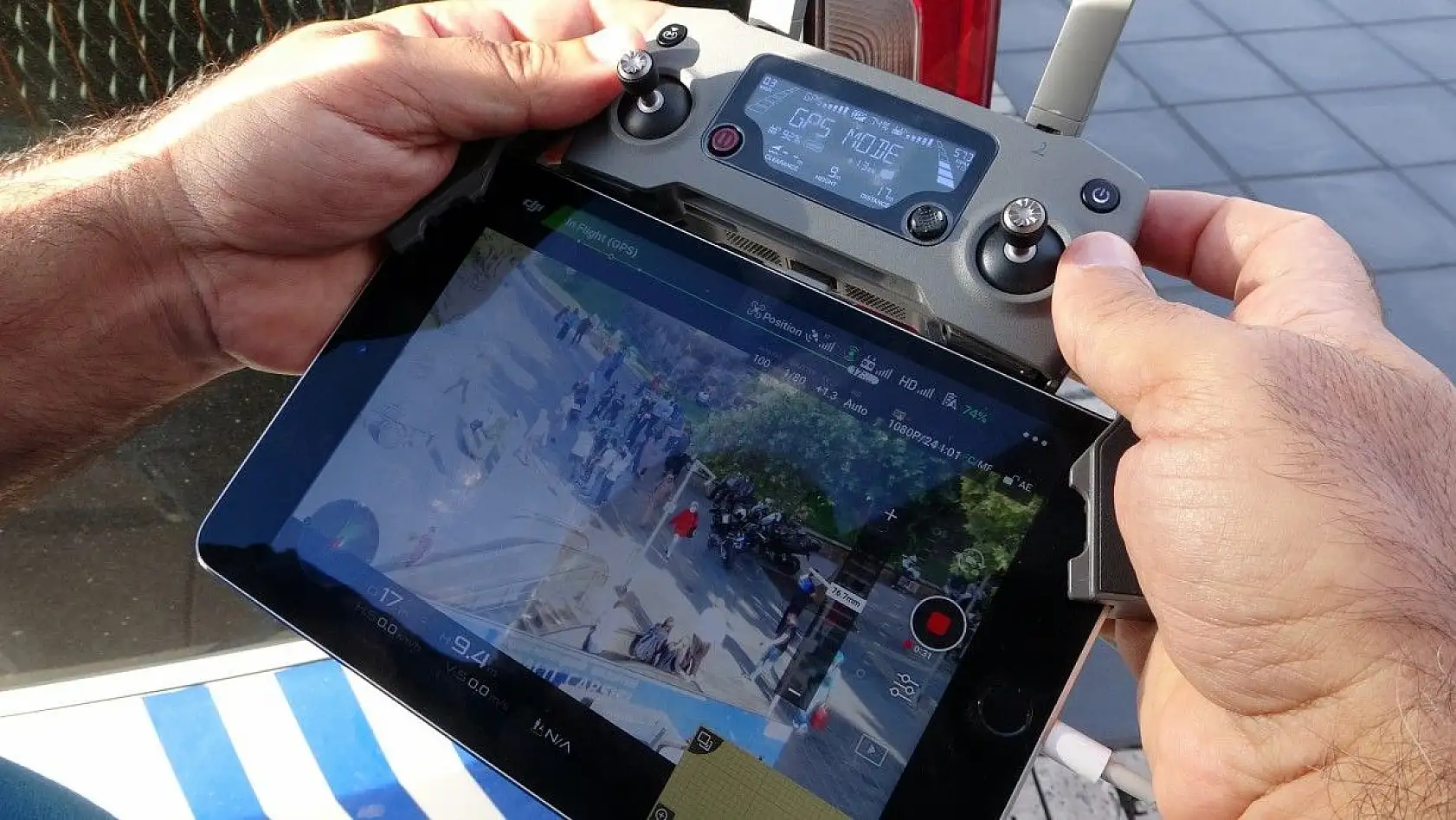 Polisten drone ile korona virüs denetimi