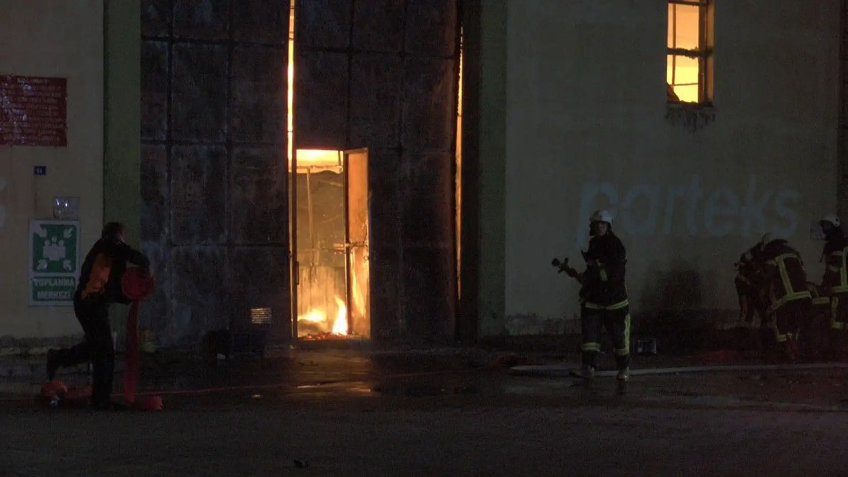 Organizede fabrika yangını