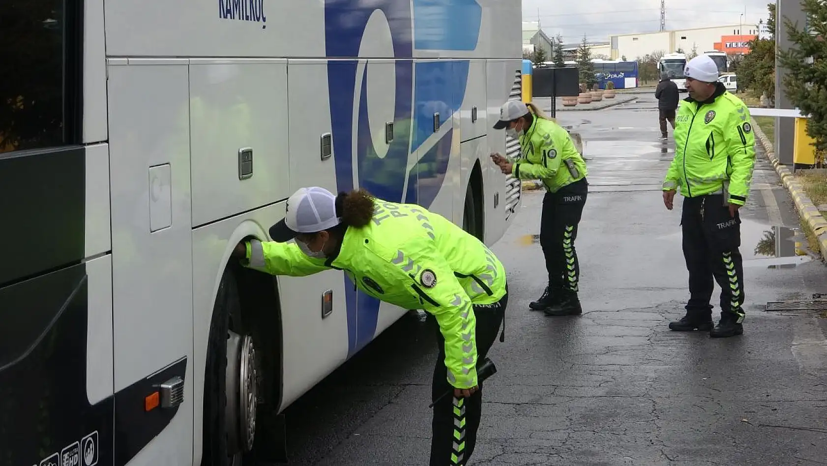 Kayseri'de yolcu otobüslerinde denetim