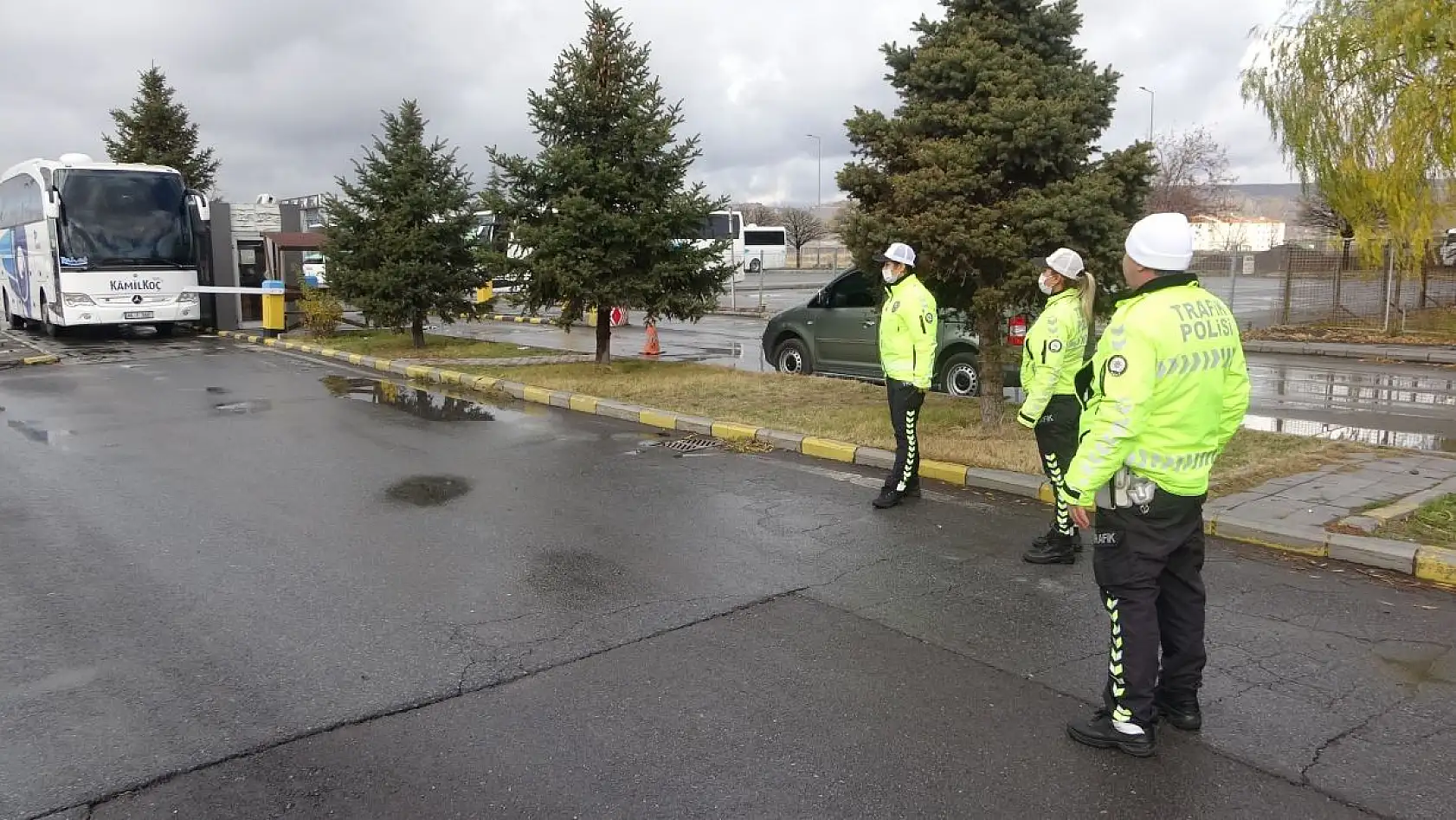 Kayseri'de yolcu otobüslerinde denetim