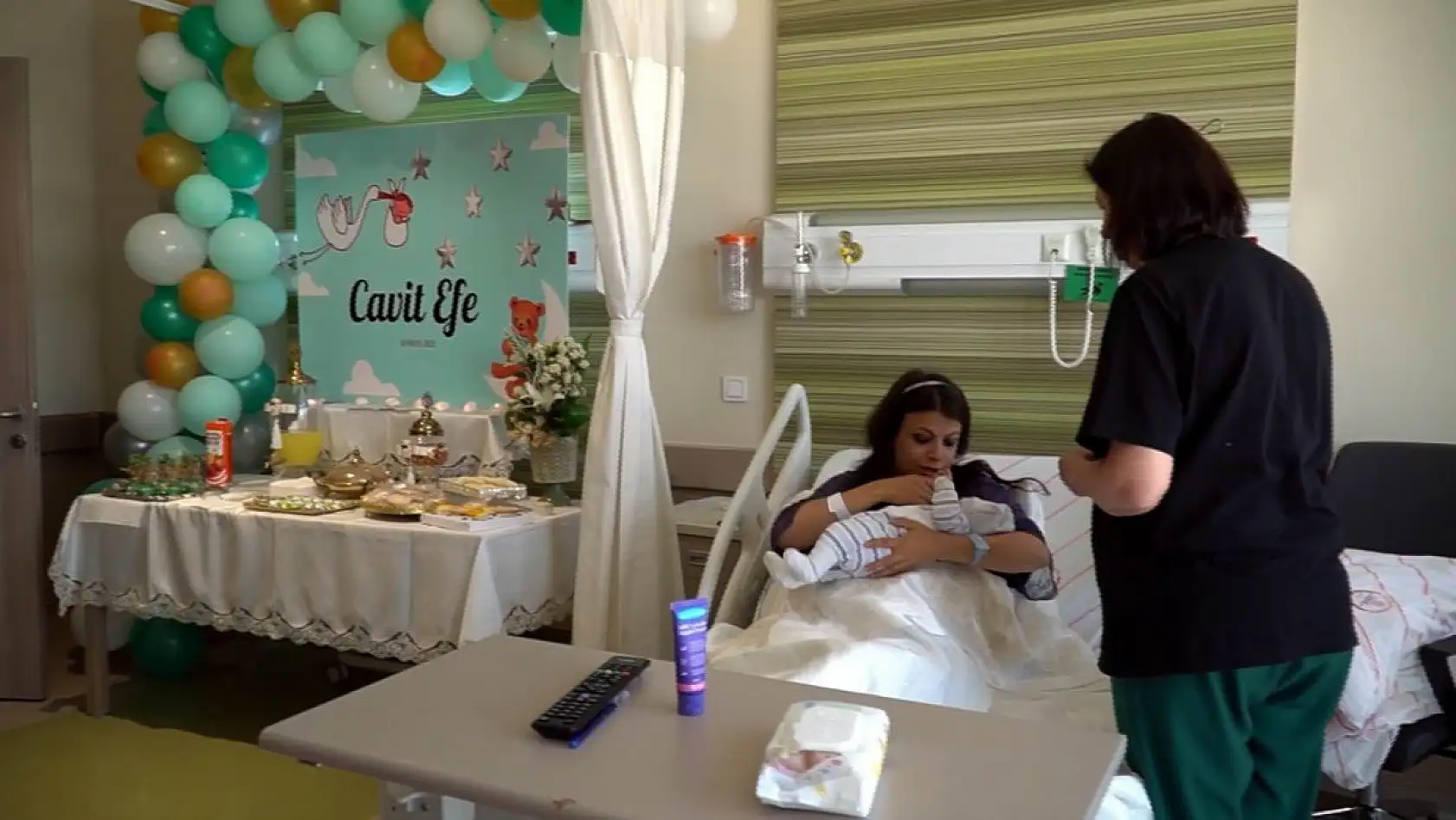 Eşinin doğumunda görev yaptı