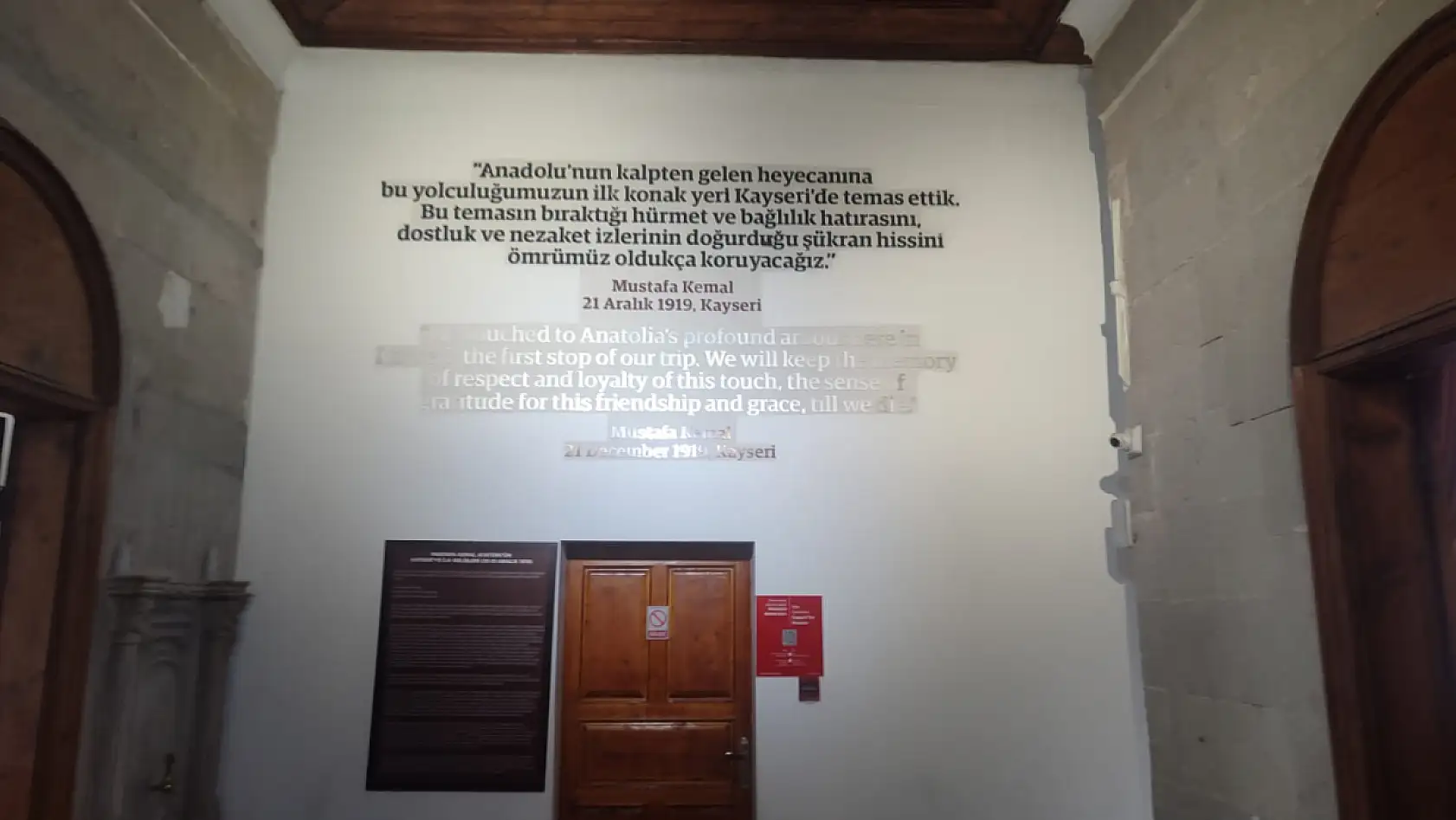 İşte Atatürk'ün Kayseri'deki yatağı ve çalışma masası!