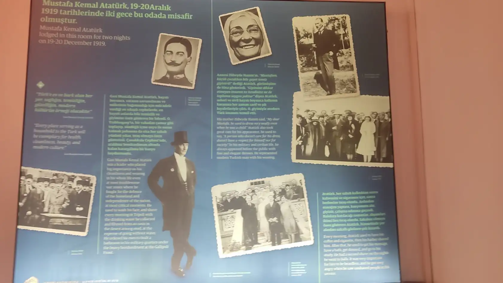 İşte Atatürk'ün Kayseri'deki yatağı ve çalışma masası!