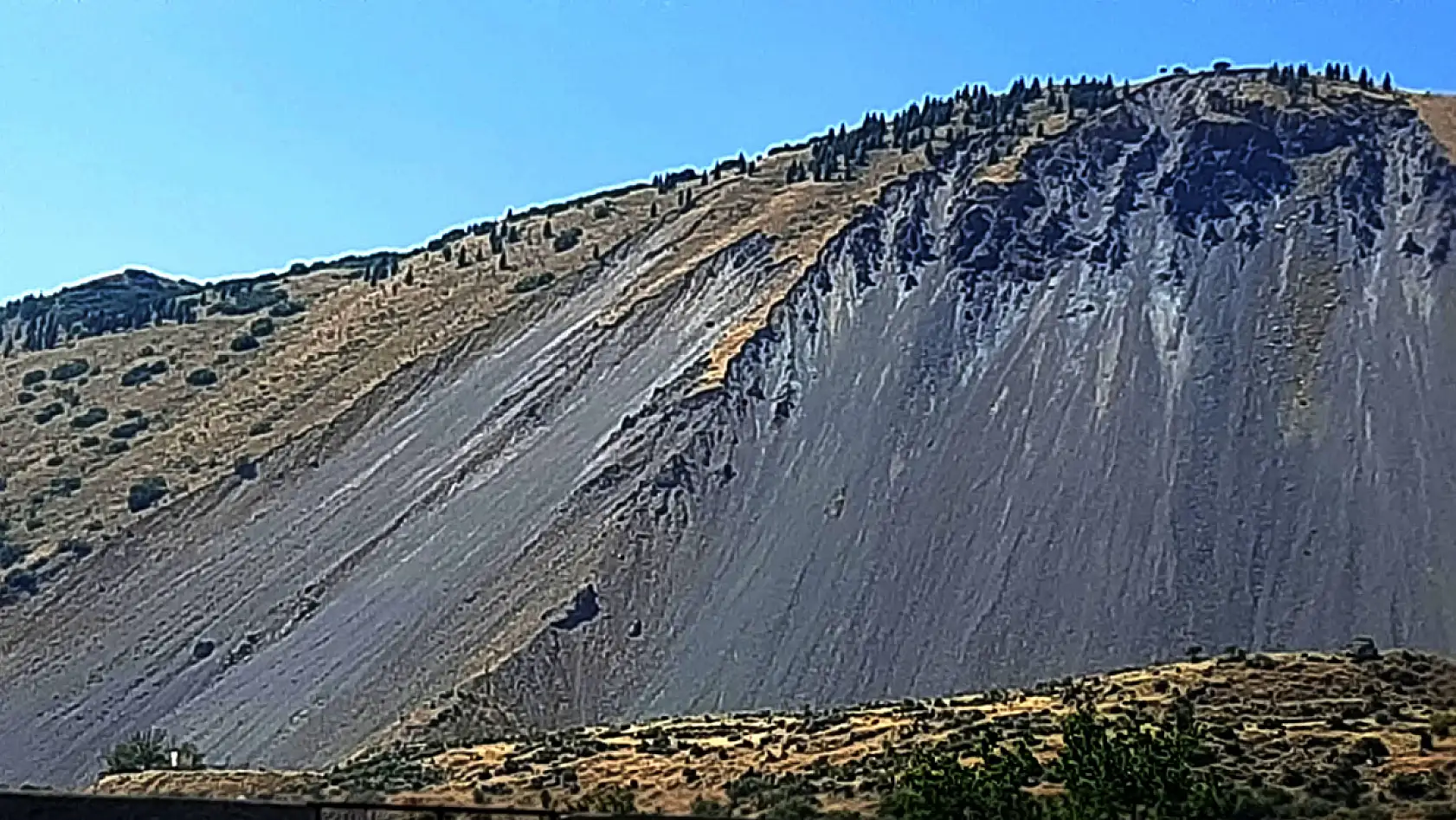 Kayseri'de yıllardır konuşulan, tartışılan görüntü! İşte dağın son hali