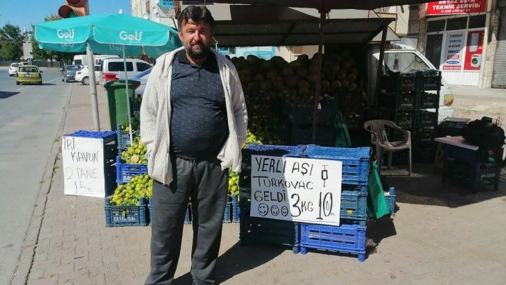 Mandalina reklamı ilgi odağı oldu