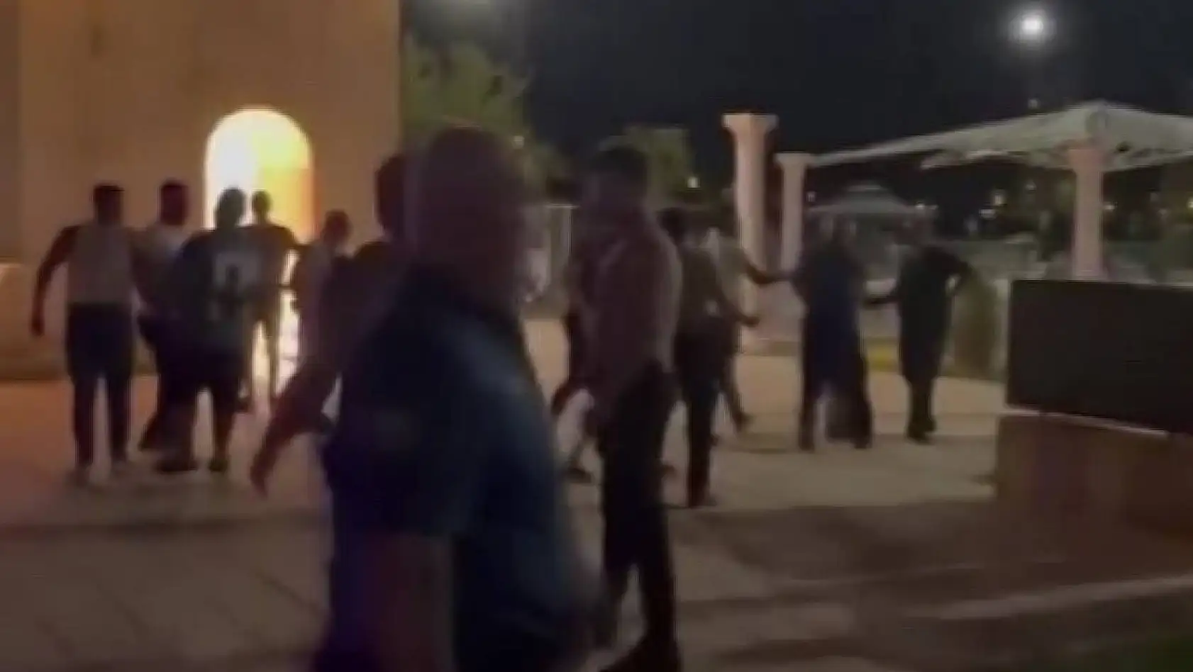 Adana'da dondurmacılar parkta birbirine girdi: Arbede anları kamerada