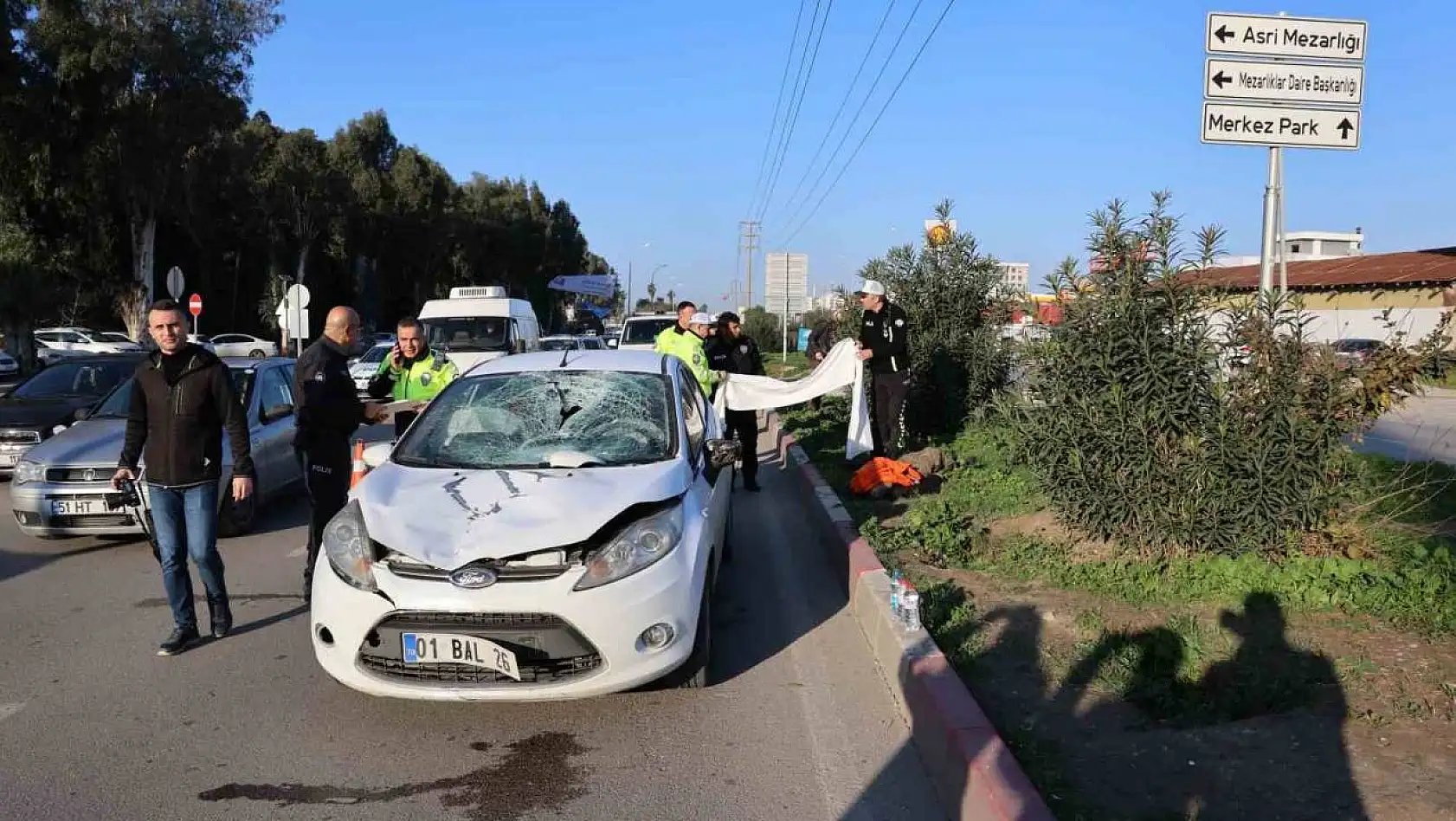Adana'da otomobilin çarptığı yaşlı adam öldü