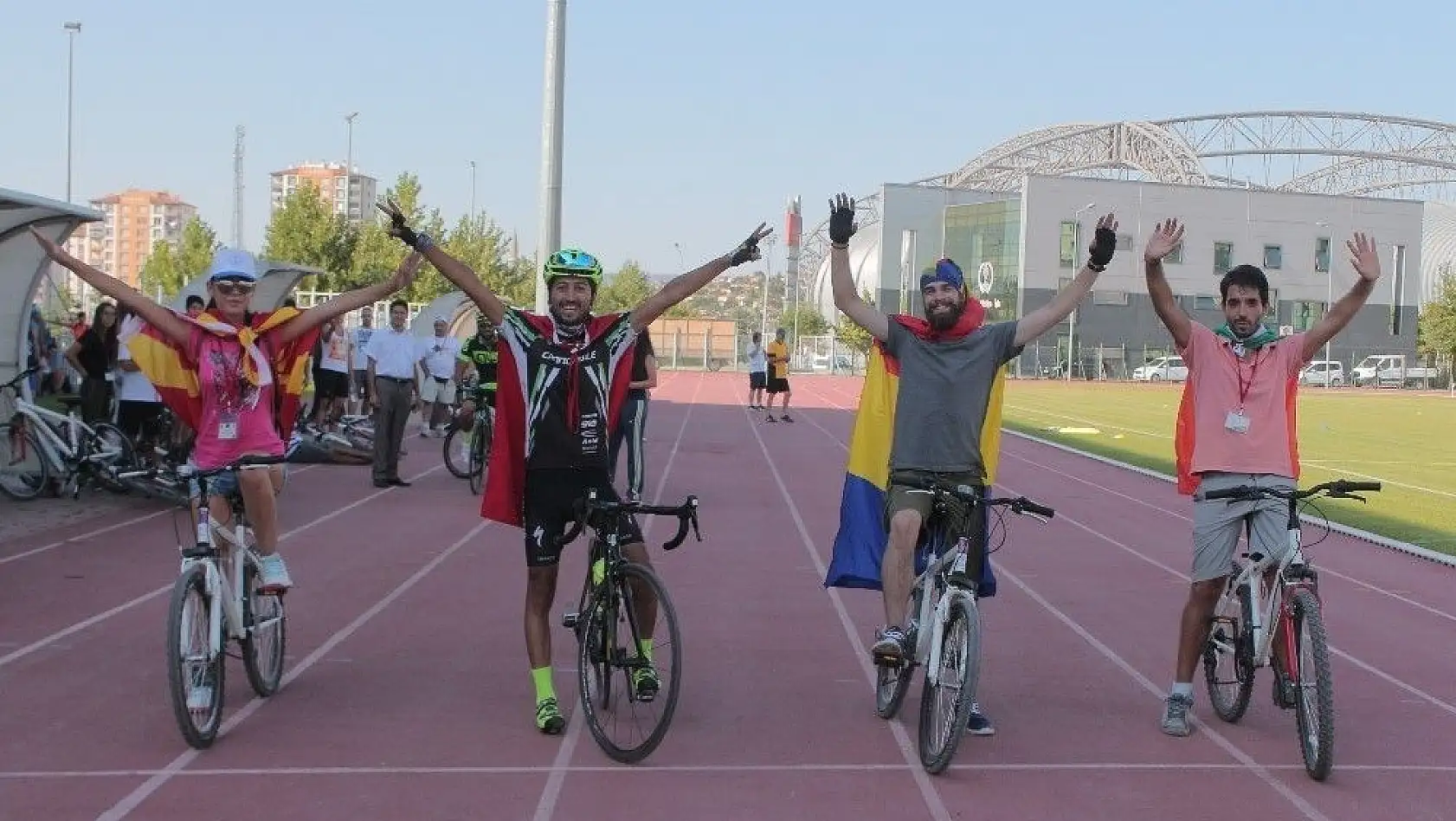 Avrupalı Gençler Kayseri'de bisiklet eğitimi aldı