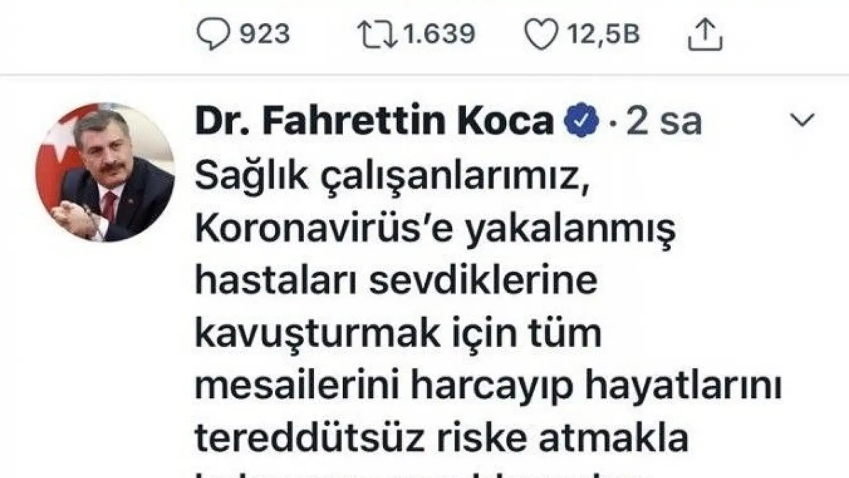 Bakan Koca Kayseri'deki tehlikeyi açıkladı
