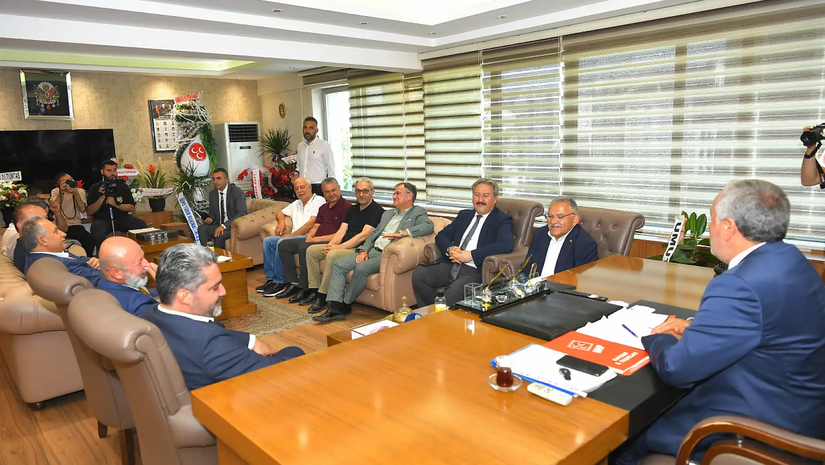 Başkanlardan Cumhur İttifakı ortağı MHP'ye ziyaret