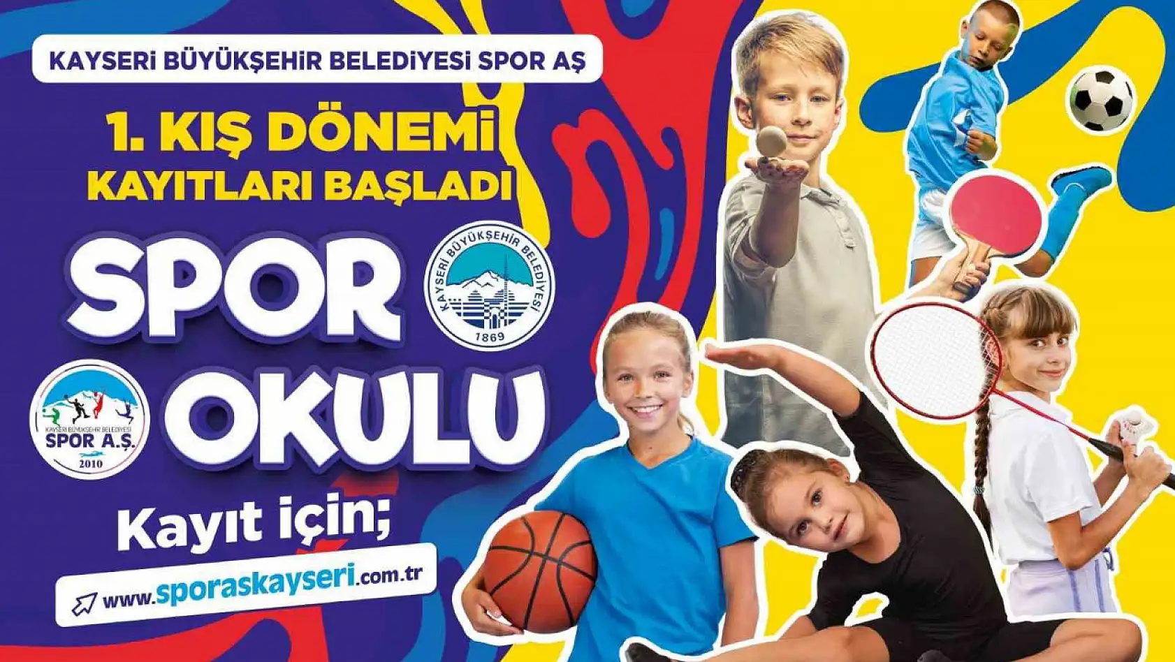 Büyükşehir Spor A.Ş. 1'inci Kış Dönemi Spor Okulları kayıtlarını başlattı