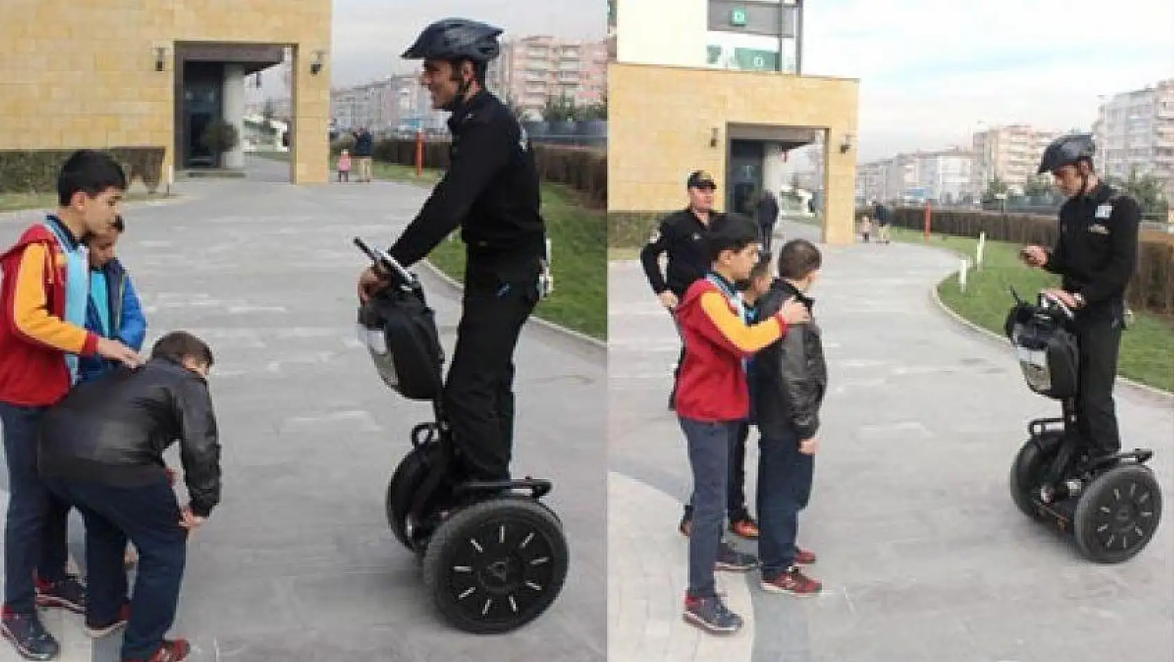 Çocukların scooterlu güvenlik merakı