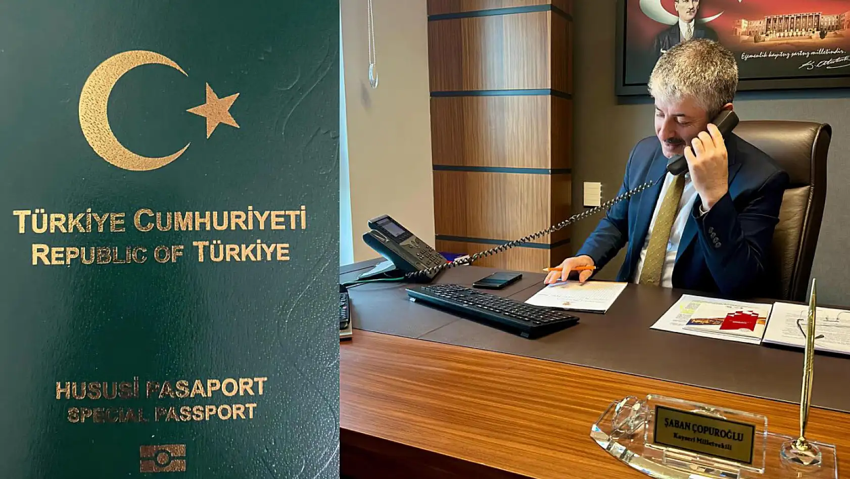 Çopuroğlu'dan pasaportlu mesaj!