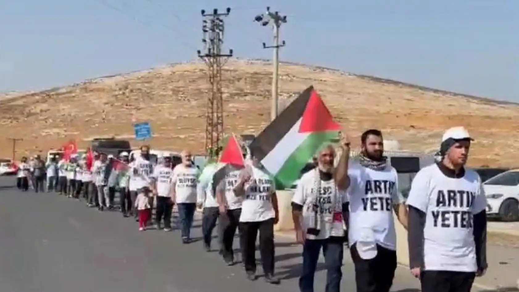 Filistin yürüyüş kafilesi, Suriye sınırında geri çevirildi