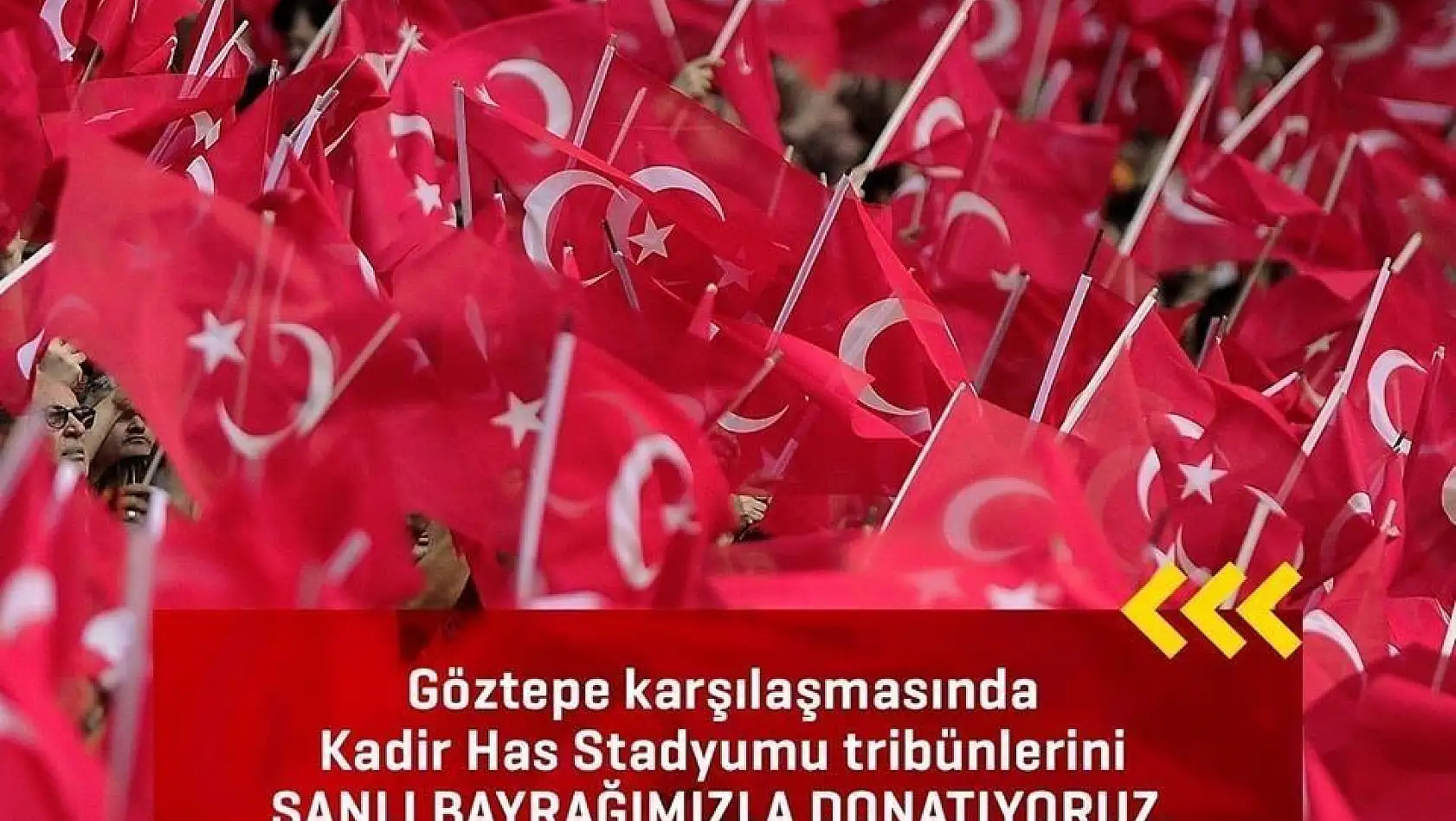Kadir Has'ta Türk bayrağı dağıtılacak