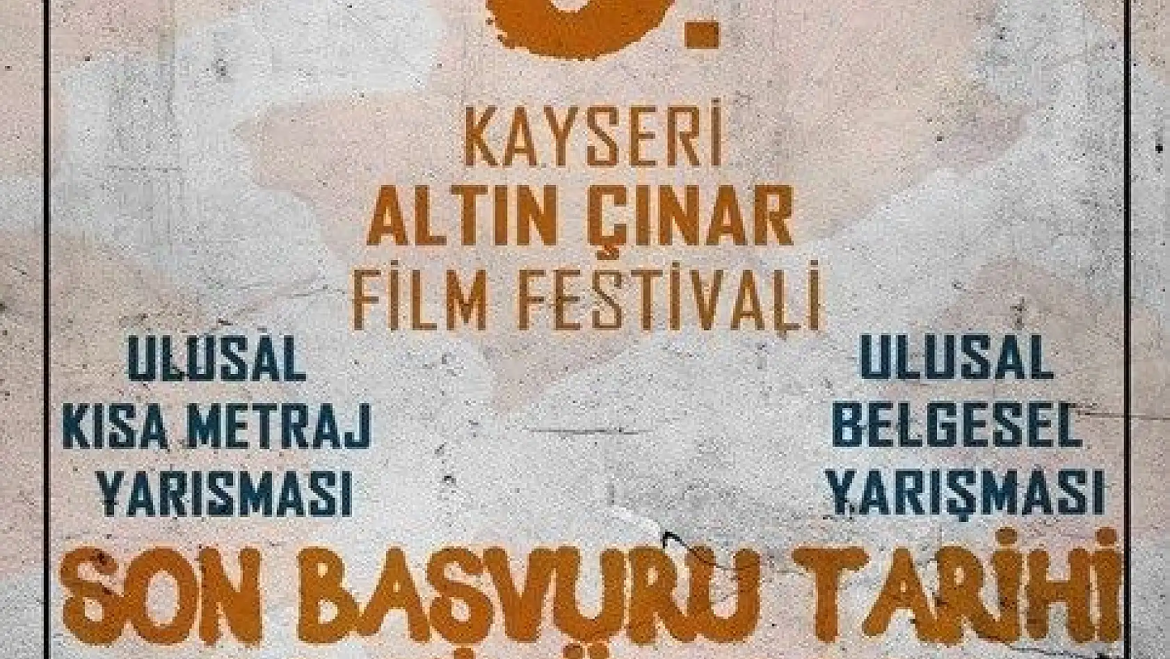 8. Kayseri Altın Çınar Film Festivali başvuruları başladı