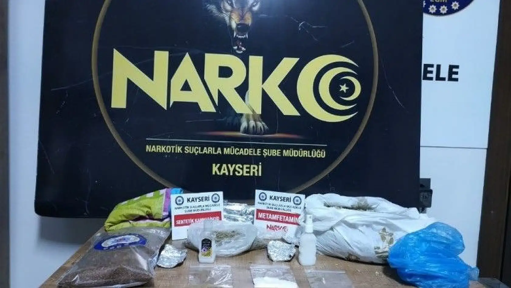 Kayseri'de uyuşturucu operasyonu