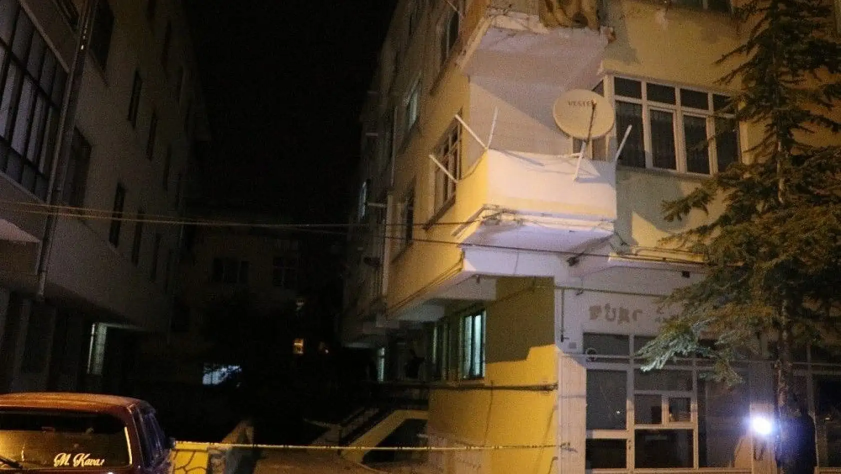 Kayseri'de 7 katlı apartman karantinaya alındı