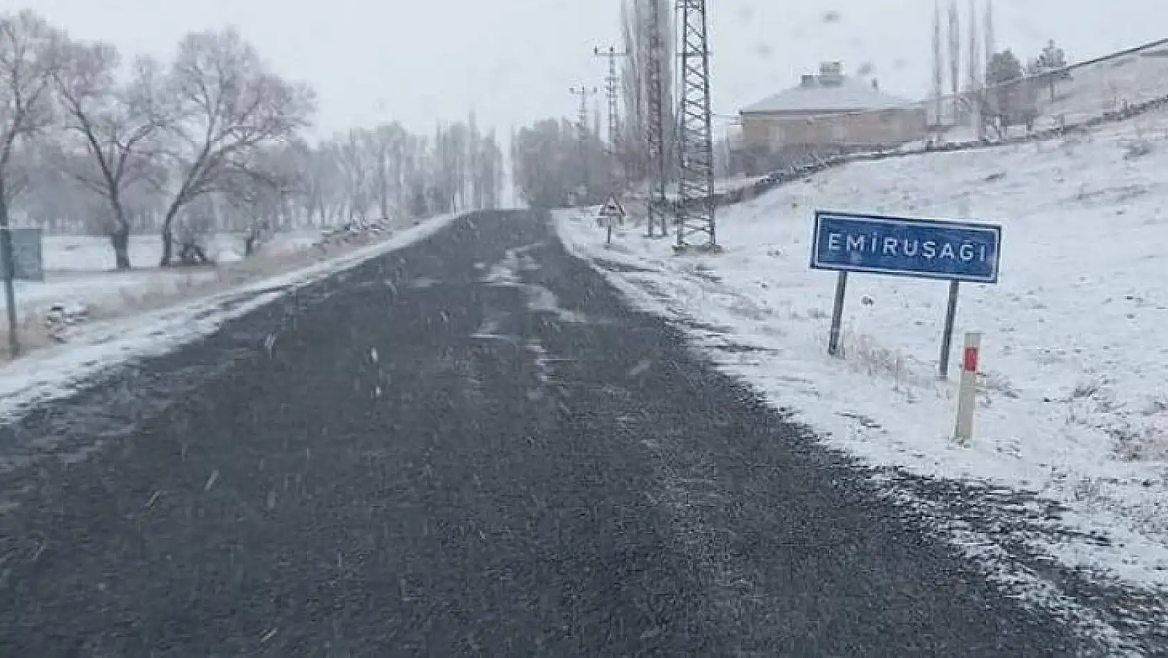 Kayseri'de yılın ilk karı göründü!