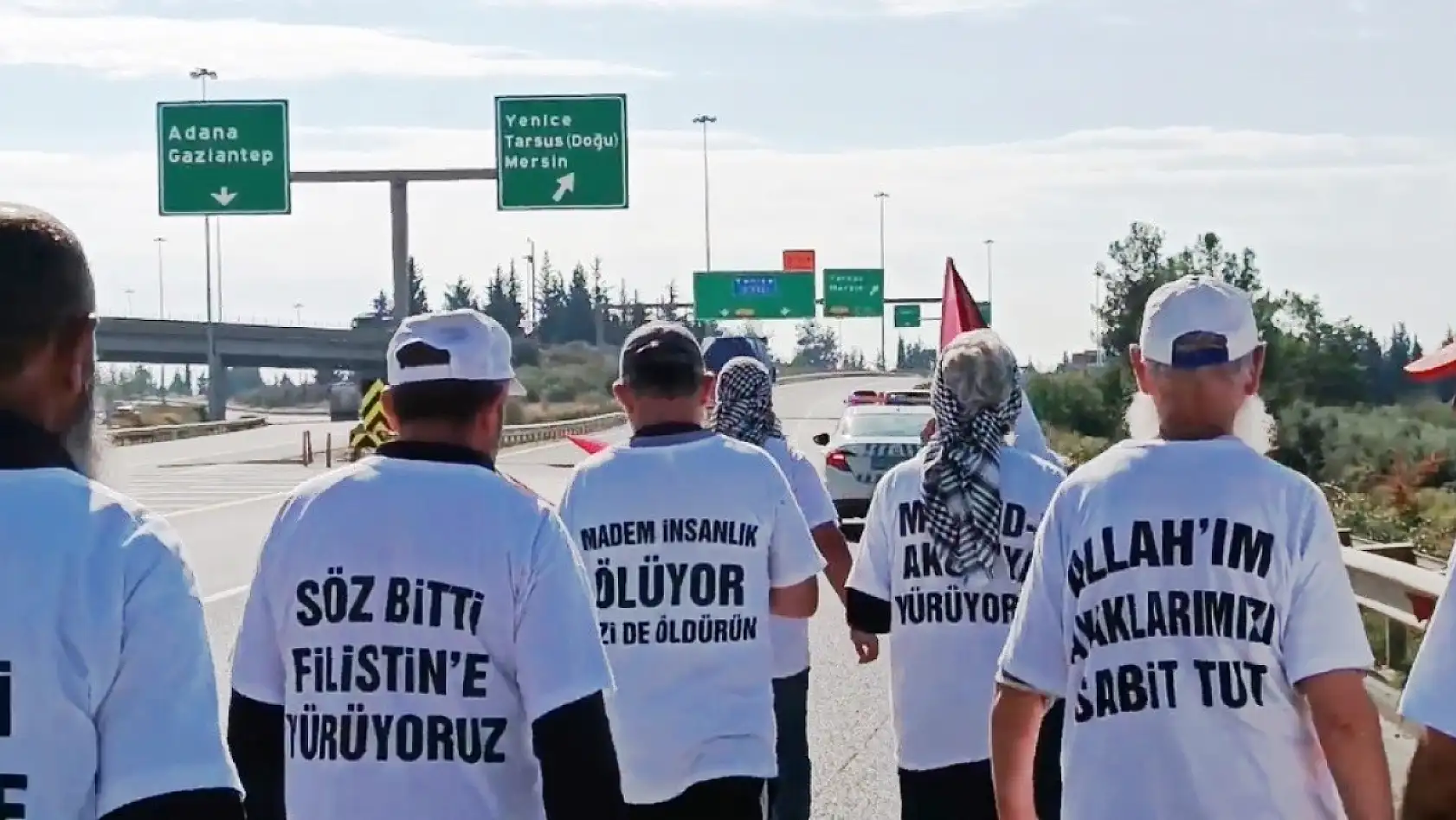 Kayseri'den başlayan 'Filistin Yürüyüşü' devam ediyor
