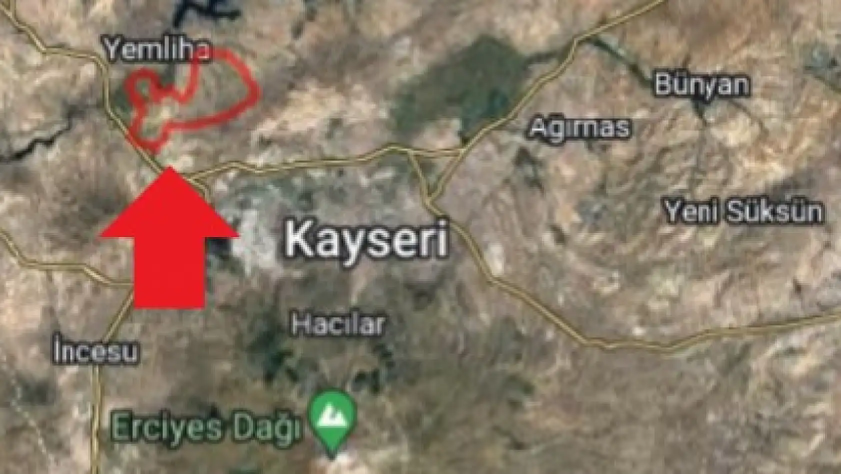 Kayseri'nin o mahallesinde 93.837,38 metrekare arsa satılıyor