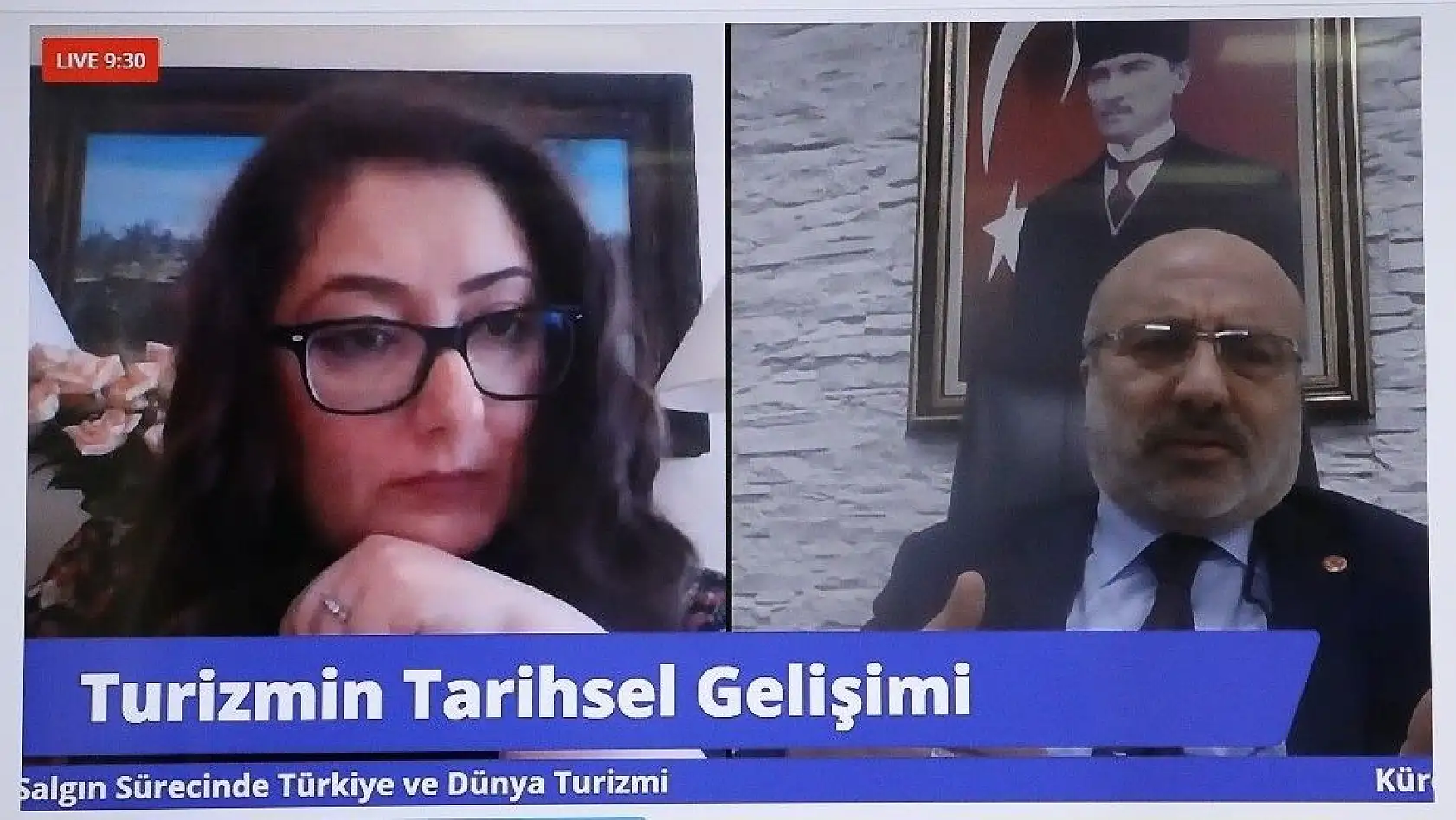 Kayseri Üniversitesi Rektörü Karamustafa, turizmi anlattı