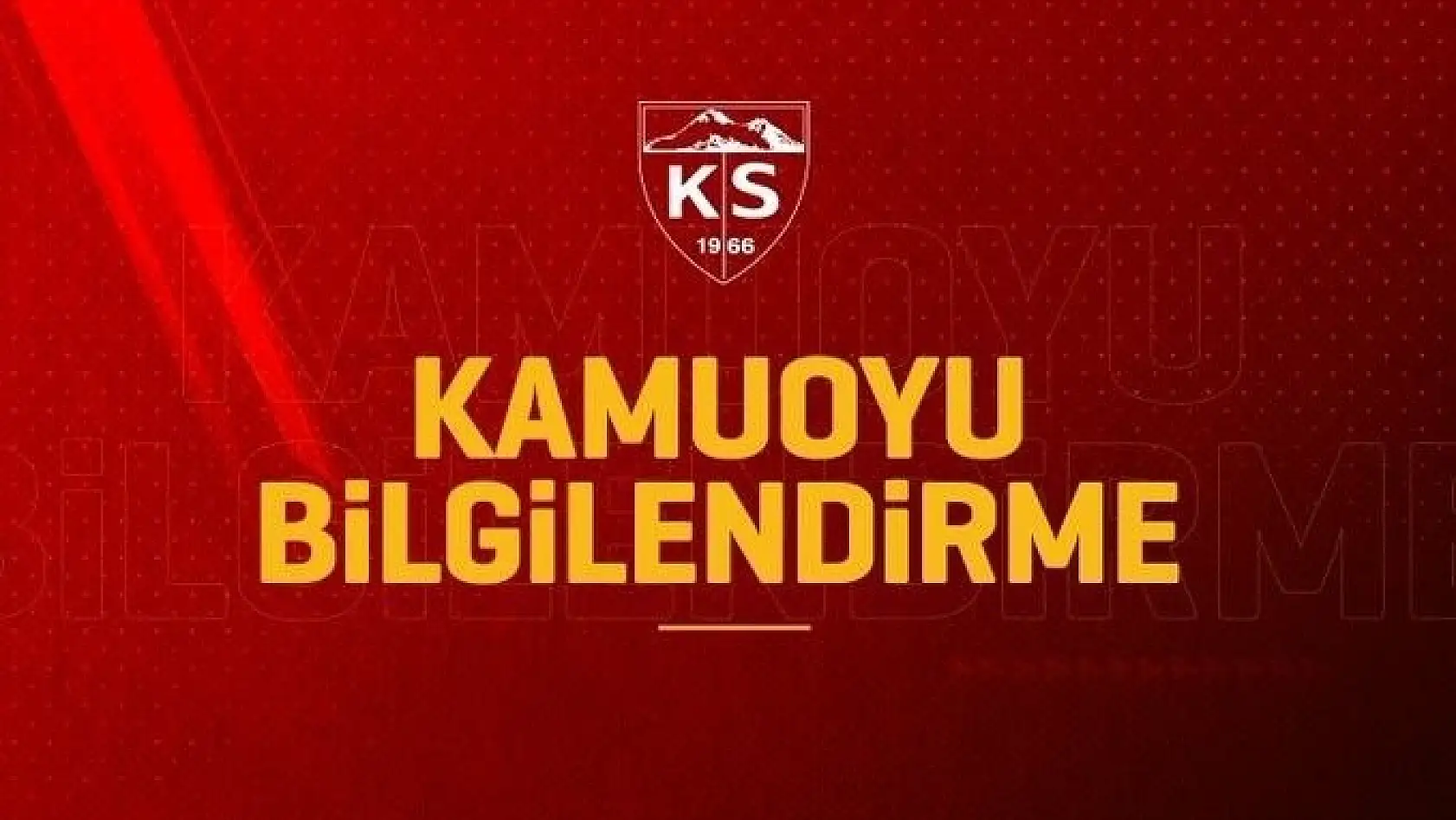 Kayserispor'da bir idari personelde sonuç pozitif çıktı
