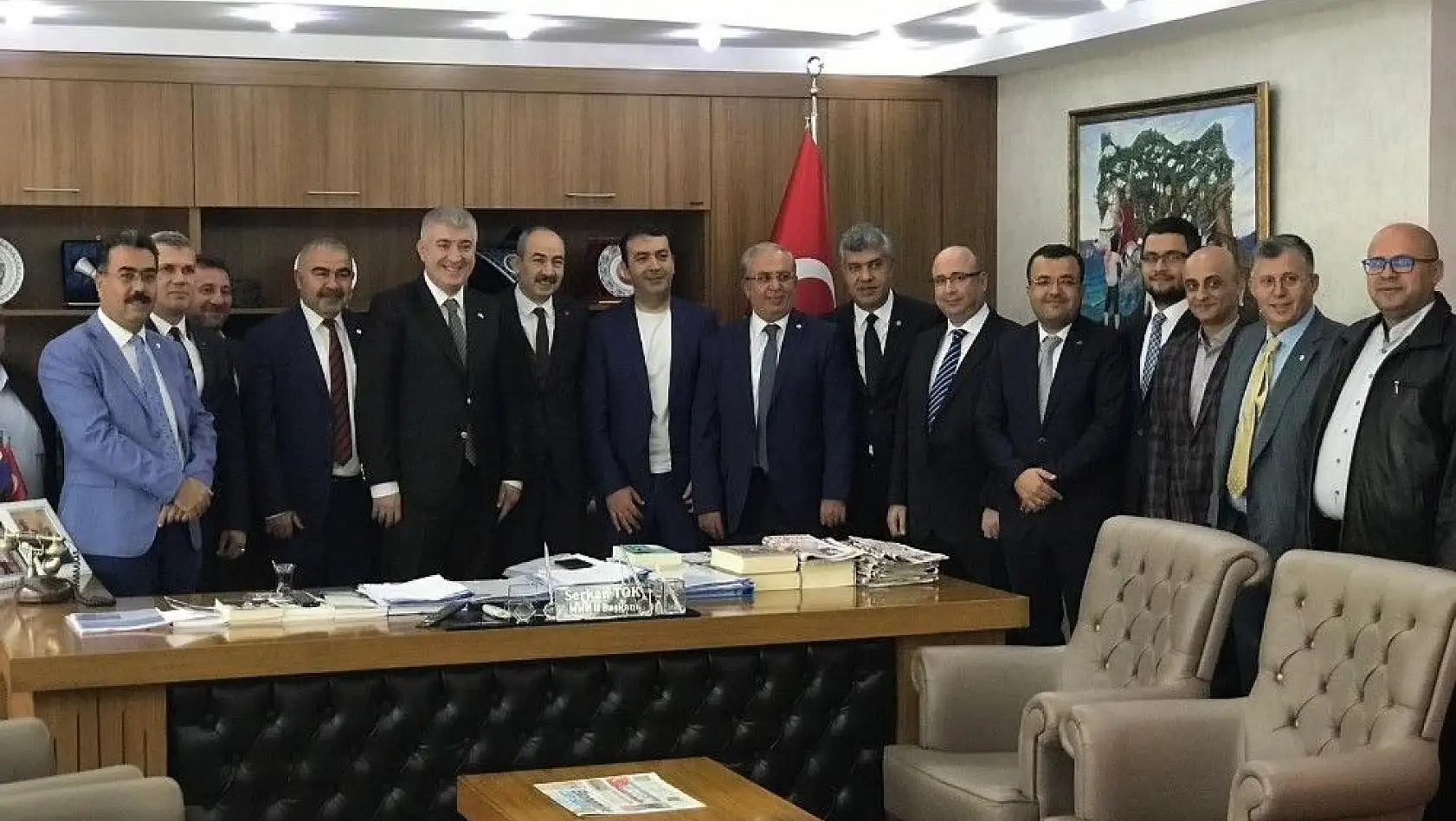KTO yönetimi MHP İl Başkanı Serkan Tok'u ziyaret etti