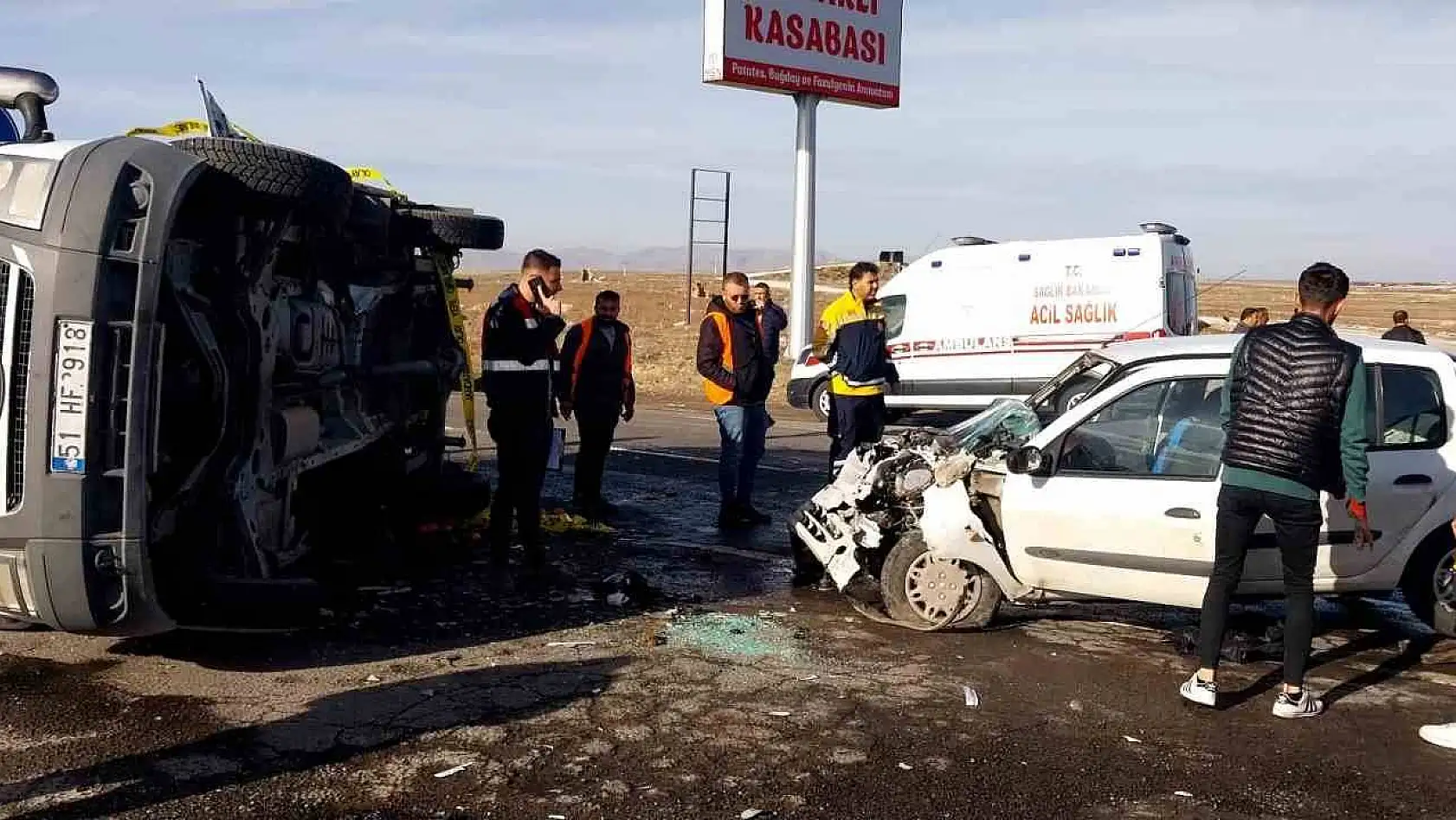 Kayseri-Niğde kara yolunda feci kaza!