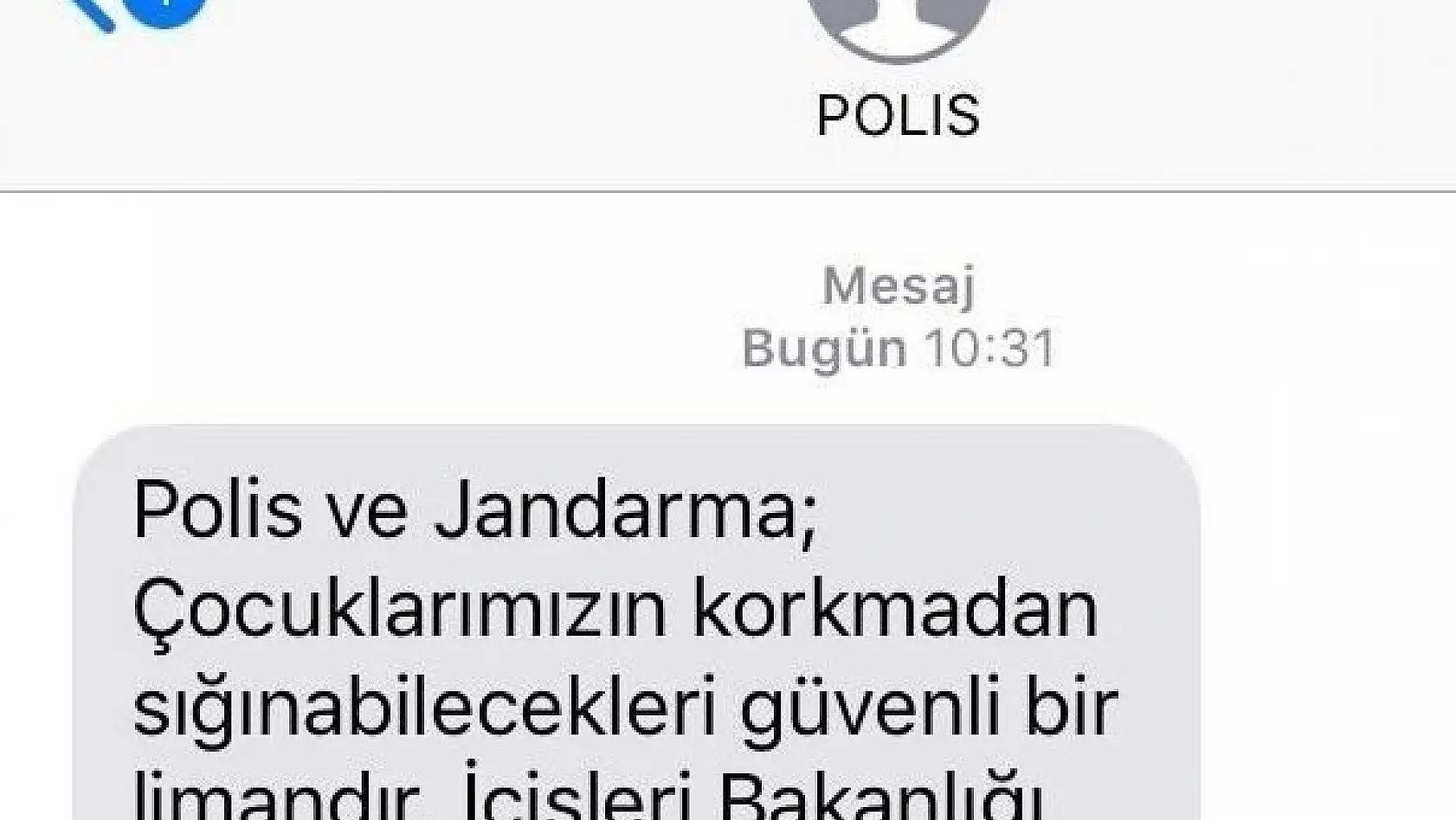 Polis'ten 'Güvenli' SMS
