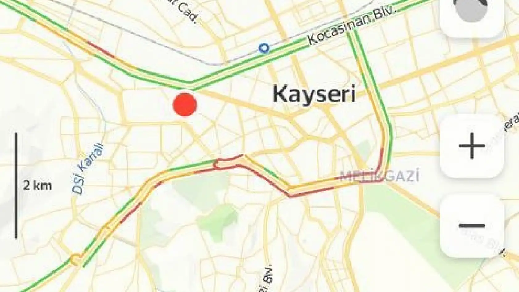 Sınav Kayseri trafiğini kilitledi