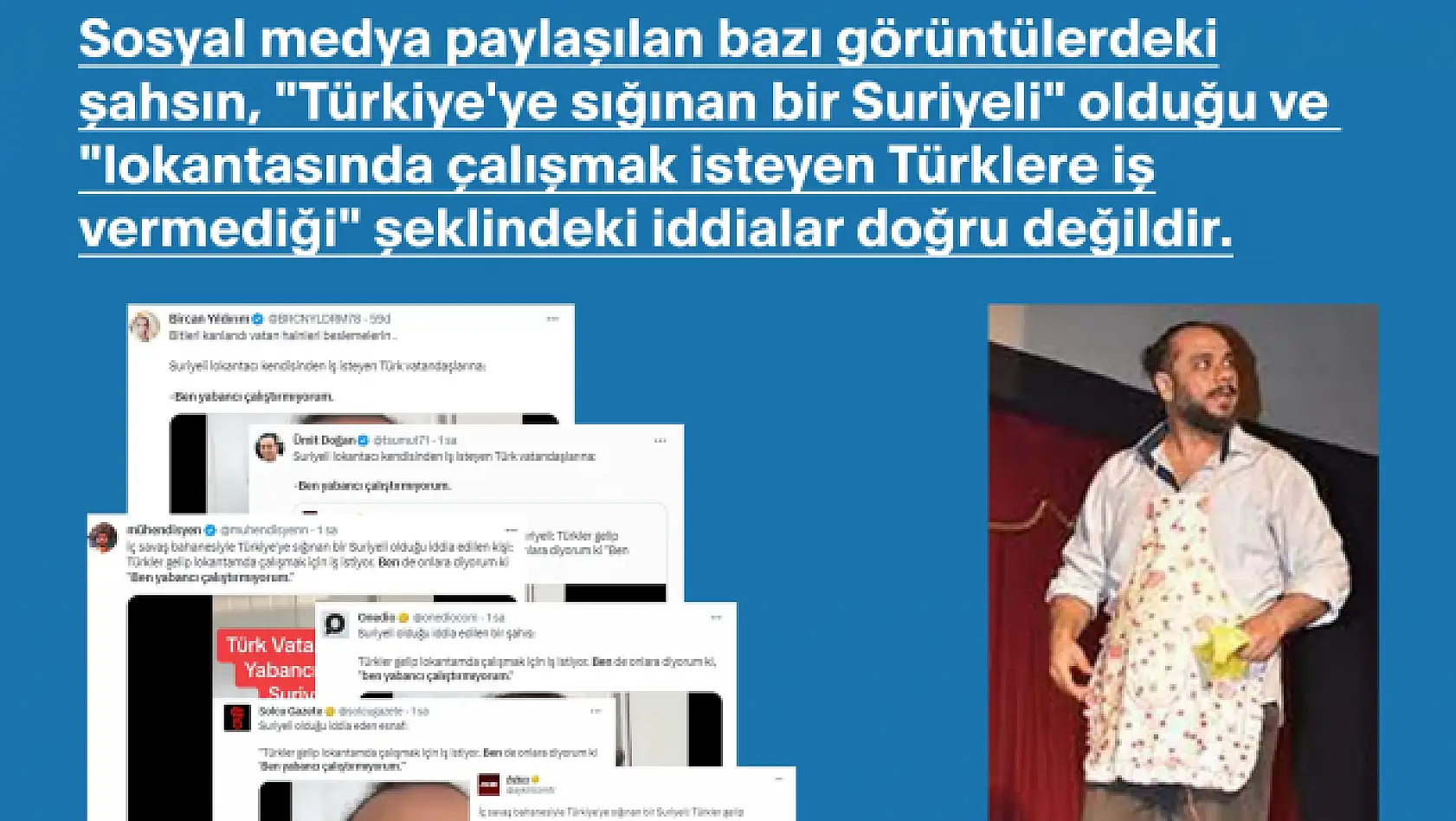 'Suriyeliyim' dedi, Türk çıktı!