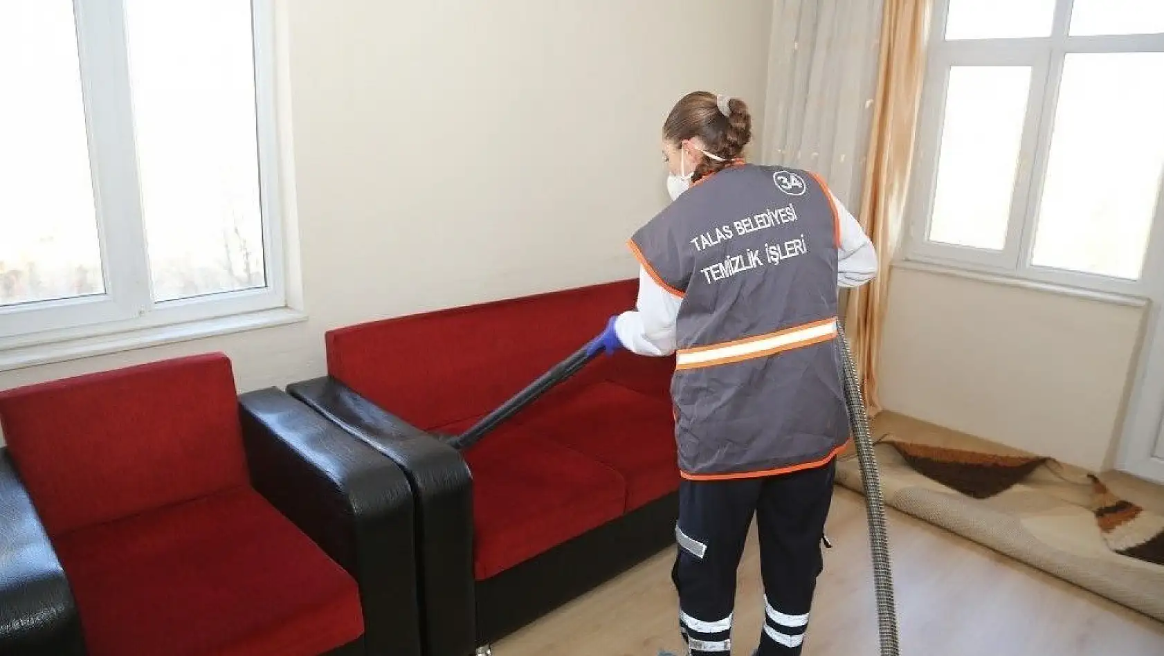 Talas Belediyesi'nden ev temizliği hizmeti
